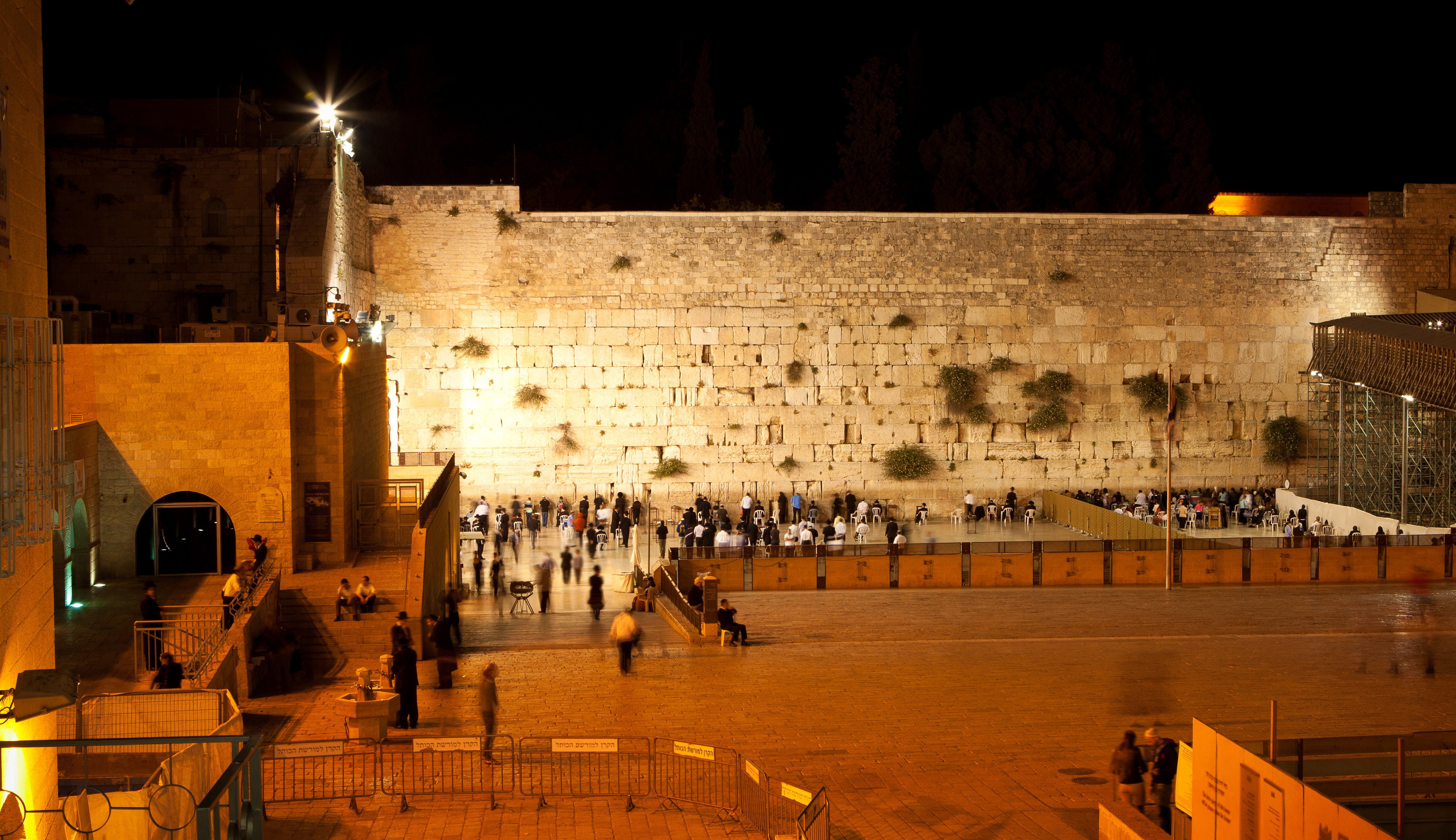 4K, temple, night, religion, jerusalem, cities, israel, HD Wallpaper