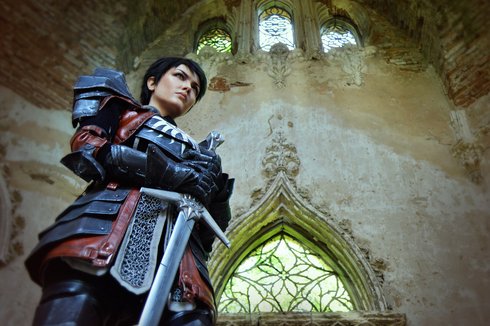 Cassandra Pentaghast, Brunette, Women, Dragon Age, Cosplay, 720P, HD Wallpaper