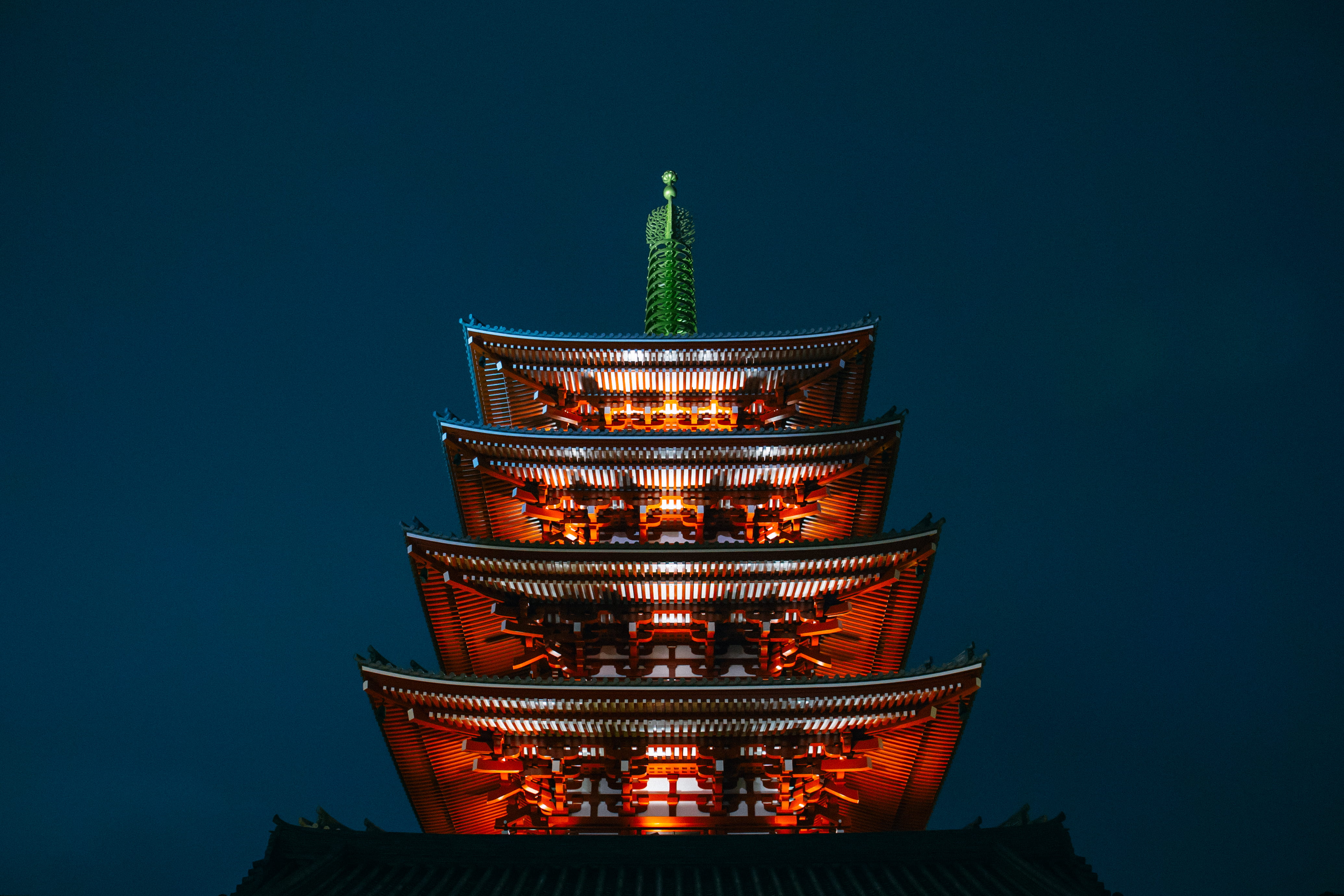 traditional, asia, low angle view, angle, photography, zen, low, photo, buddha, red, japan, place of worship, building exterior, night, religion, sensoji temple, HD Wallpaper