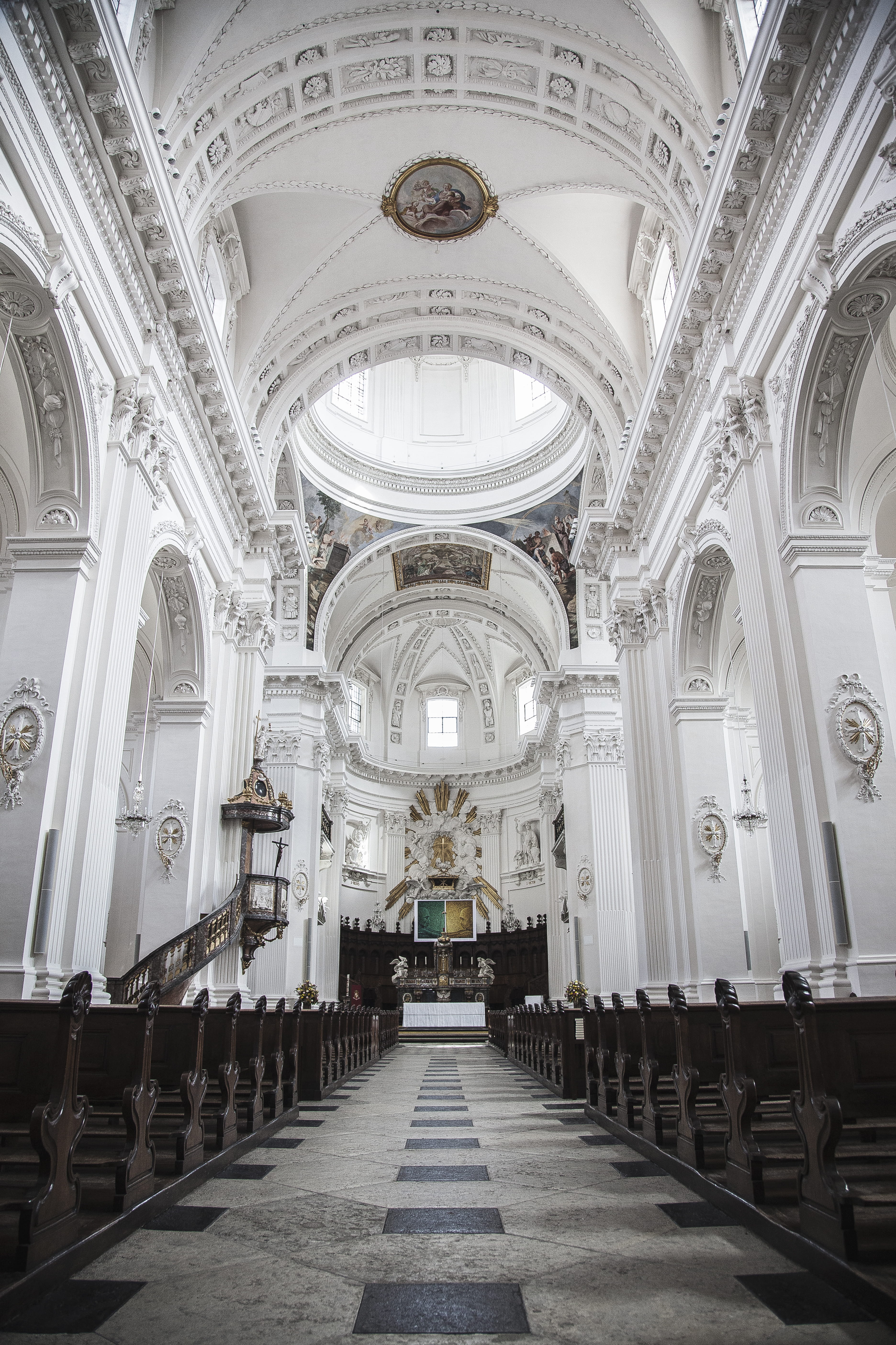 christianity, built structure, architecture and art, travel destinations, architectural Column, ceiling, spirituality, religion, interior, direction, 5K, Phone HD Wallpaper