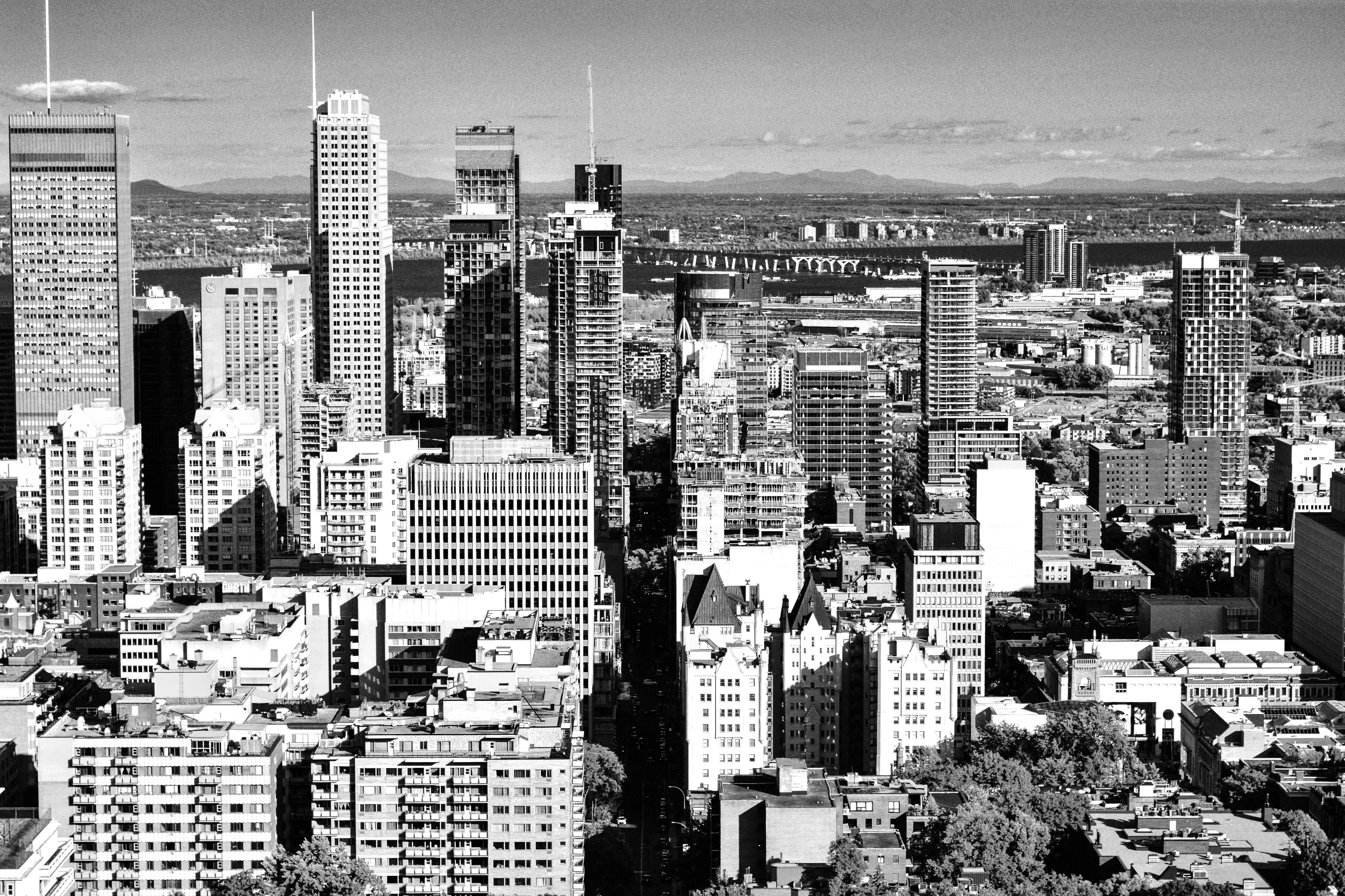 architecture, high angle view, buildings, cityscape, 5K, city, built structure, settlement, modern, tower, building, tall - high, financial district, sky, HD Wallpaper