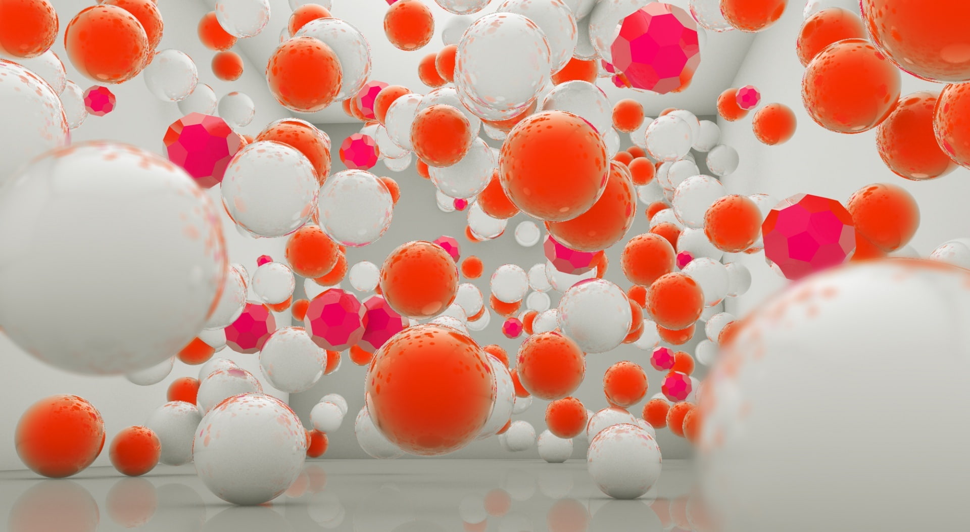 1080P, fragility, d, abundance, orange, large group of objects, 3D, females, close-up, child, Artistic, balls, ball, one person, nature, balloons, balloon, HD Wallpaper