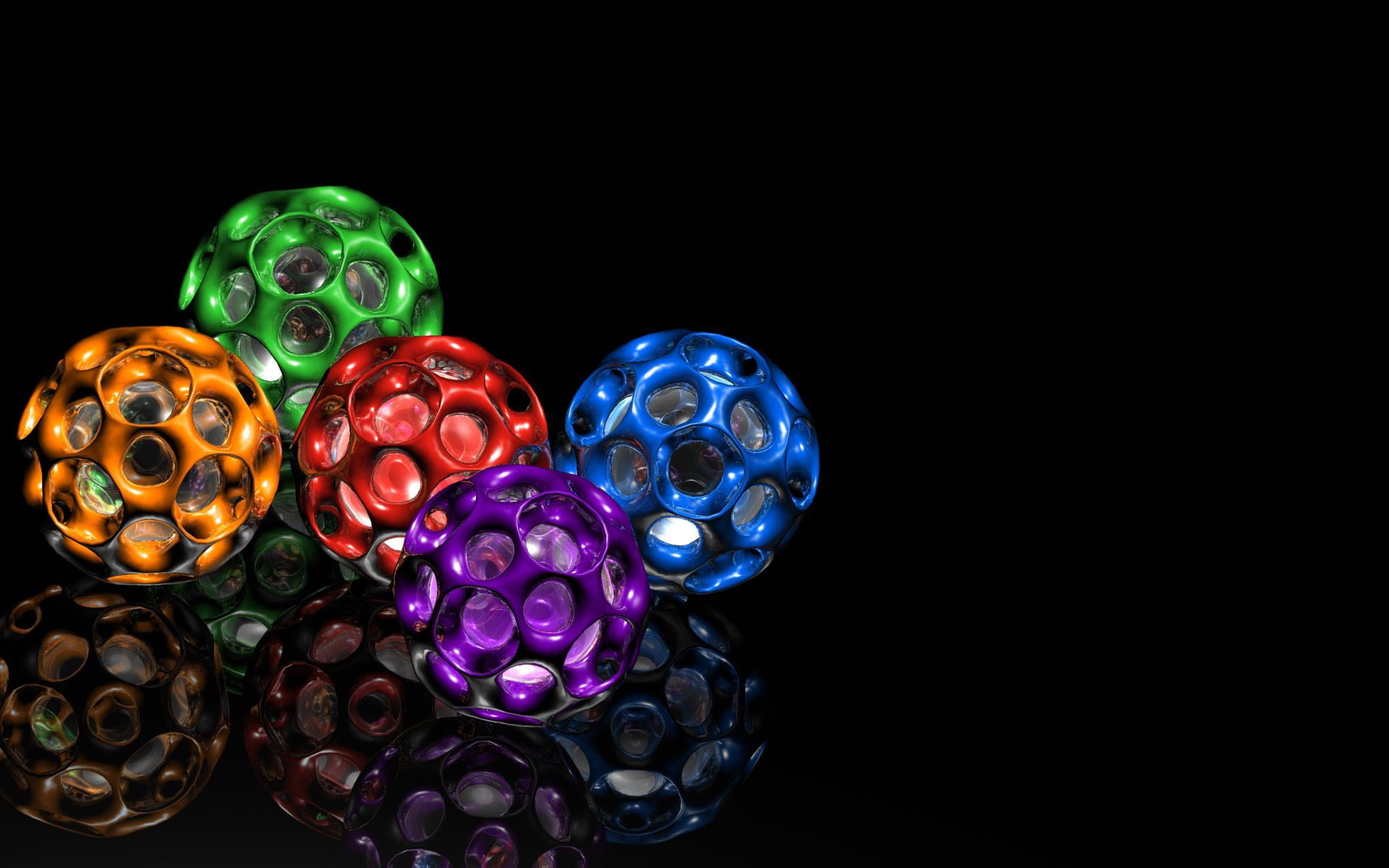 Ball, Digital Art, Abstract, Artistic, CGI, Colors, 3D, 1080P, HD Wallpaper