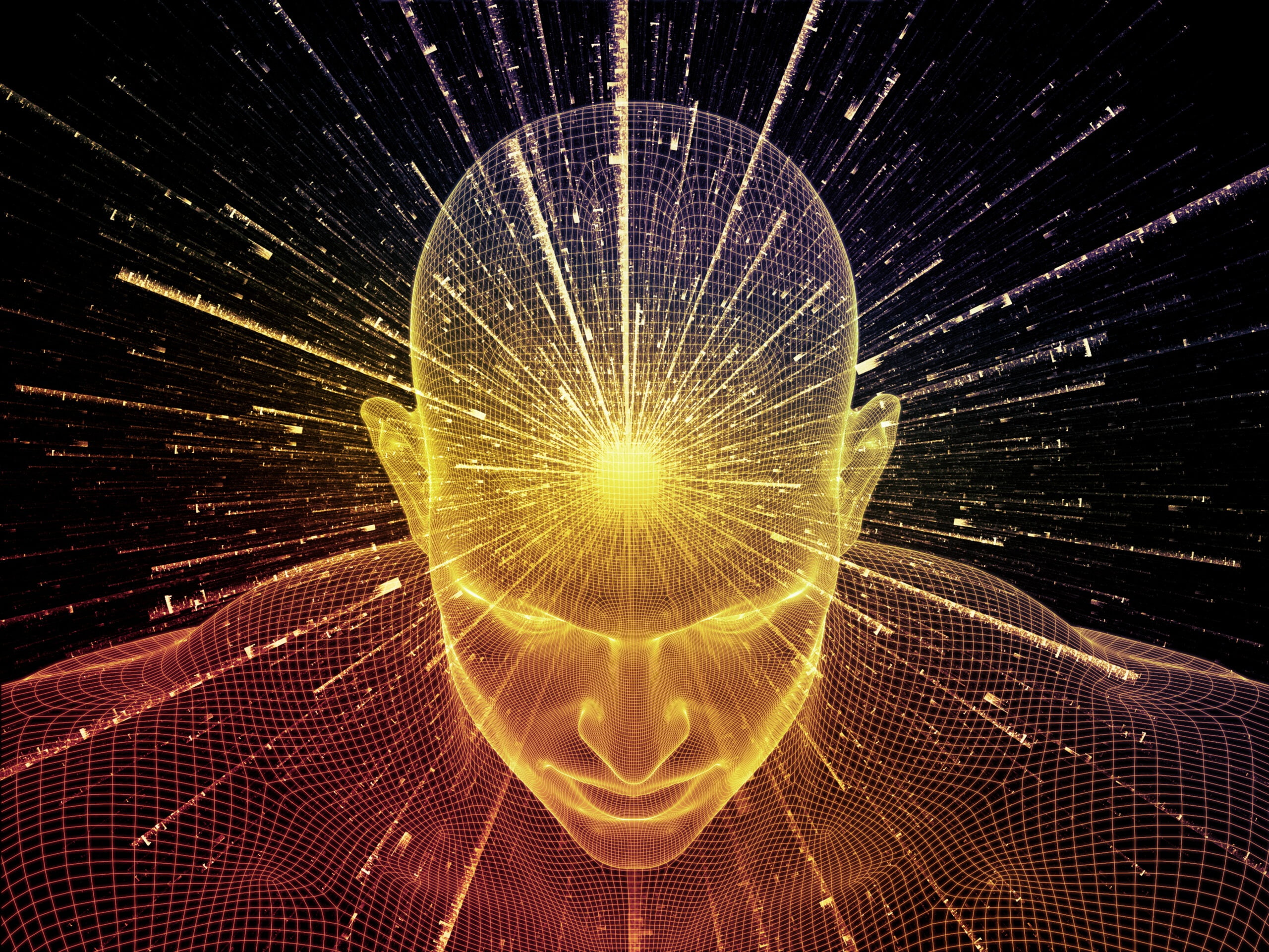 aura, enlightened, epiphany, постигший, light, comprehended, man, rays, insight, просветленный, 2K, people, HD Wallpaper