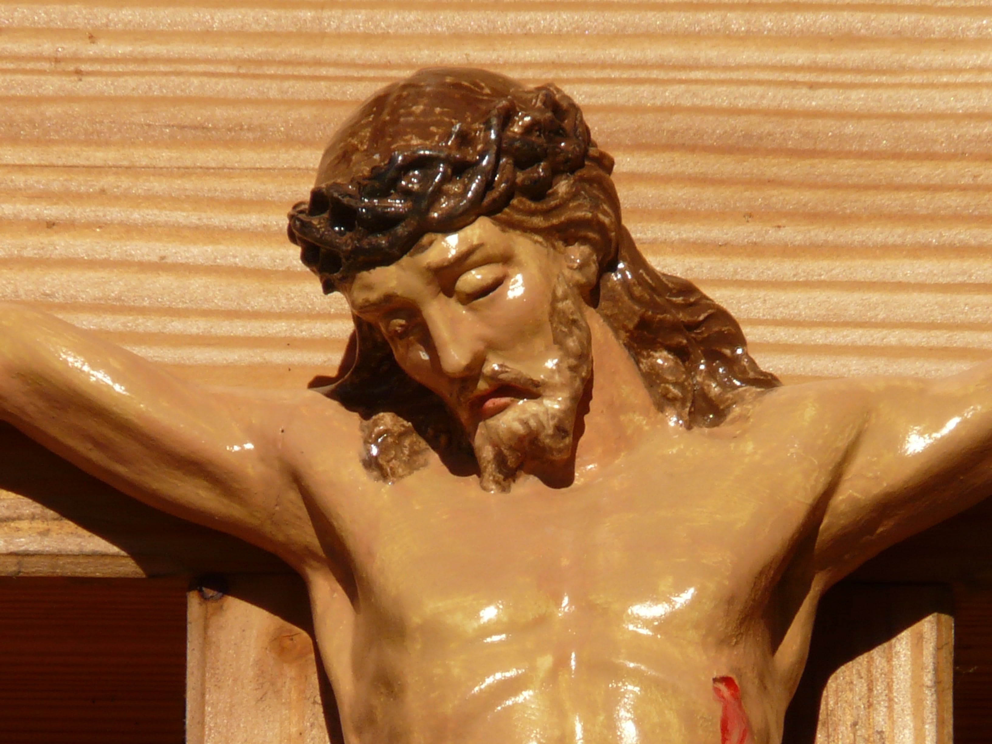 male likeness, wooden cross, architecture, holy, art and craft, indoors, creativity, beauty, representation, arts culture and entertainment, close-up, human, HD Wallpaper