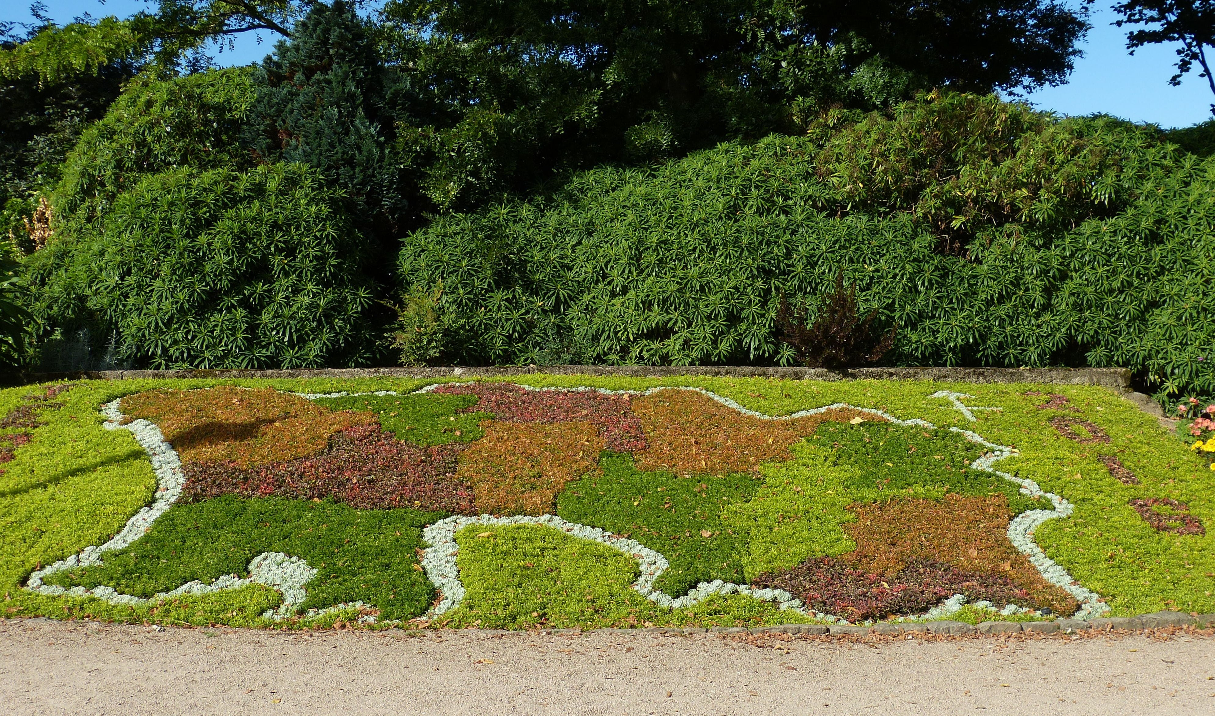 channel islands, outdoors, park, garden, scenics - nature, growth, foliage, park - man made space, map, flowers, island of jersey, united kingdom, england, HD Wallpaper