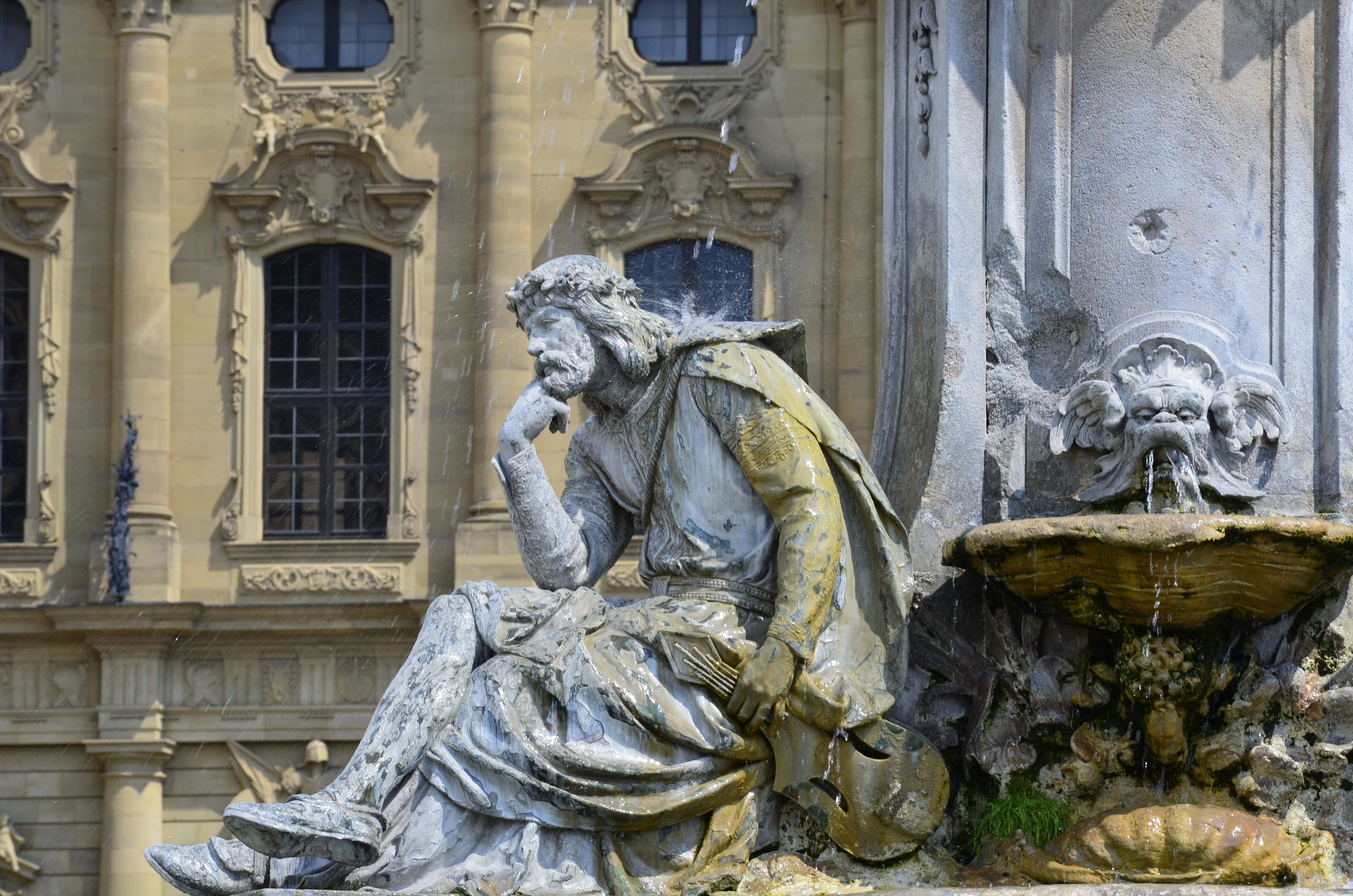 the past, carving - craft product, craft, unesco world heritage, religion, female likeness, day, human representation, creativity, würzburg, built structure, HD Wallpaper