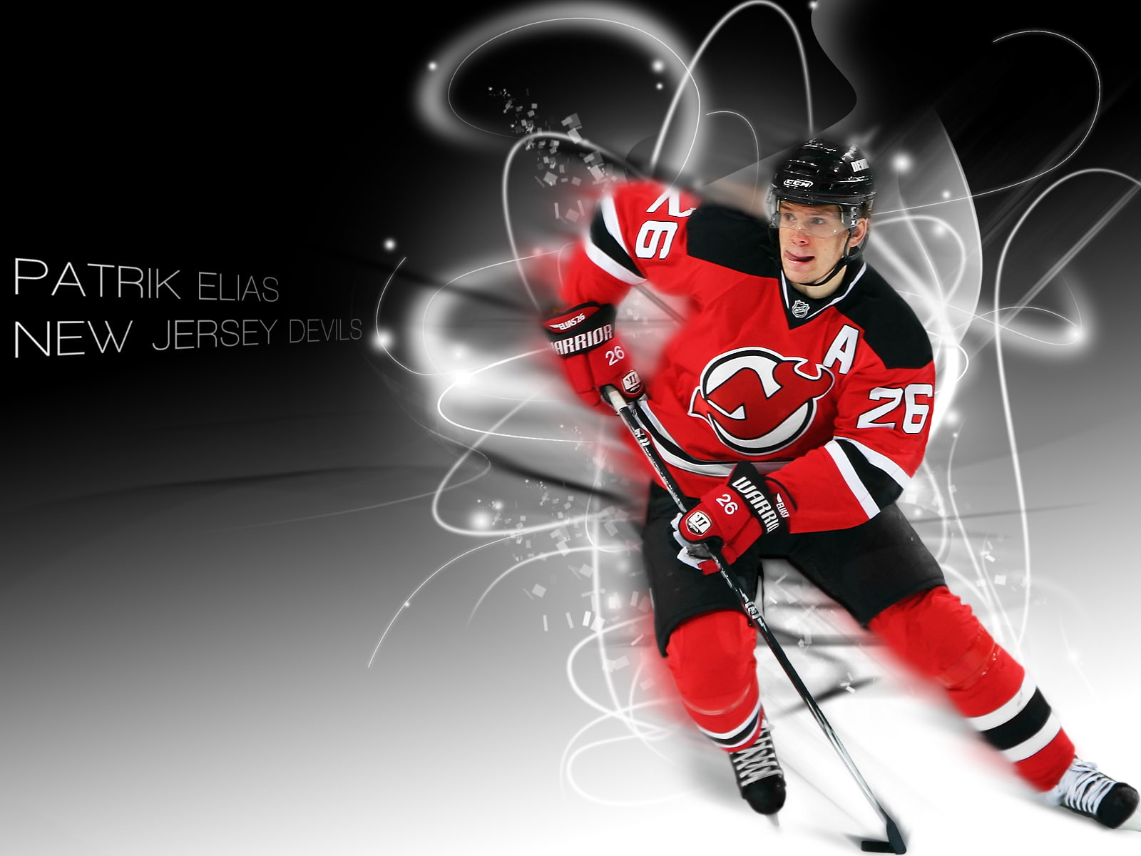 patrik, 720P, hockey, elias, jersey, devils, HD Wallpaper