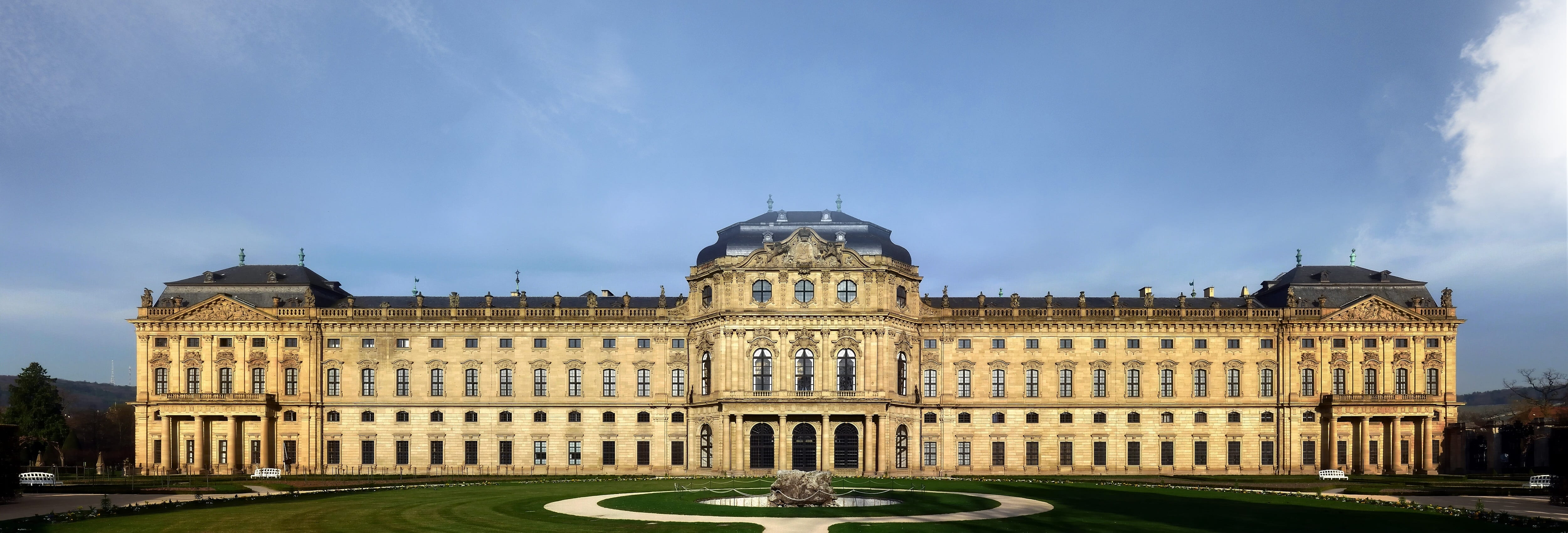 the past, castle, building exterior, nature, outdoors, residence, city, travel, architecture, no people, building, government, palace, würzburg, white, HD Wallpaper
