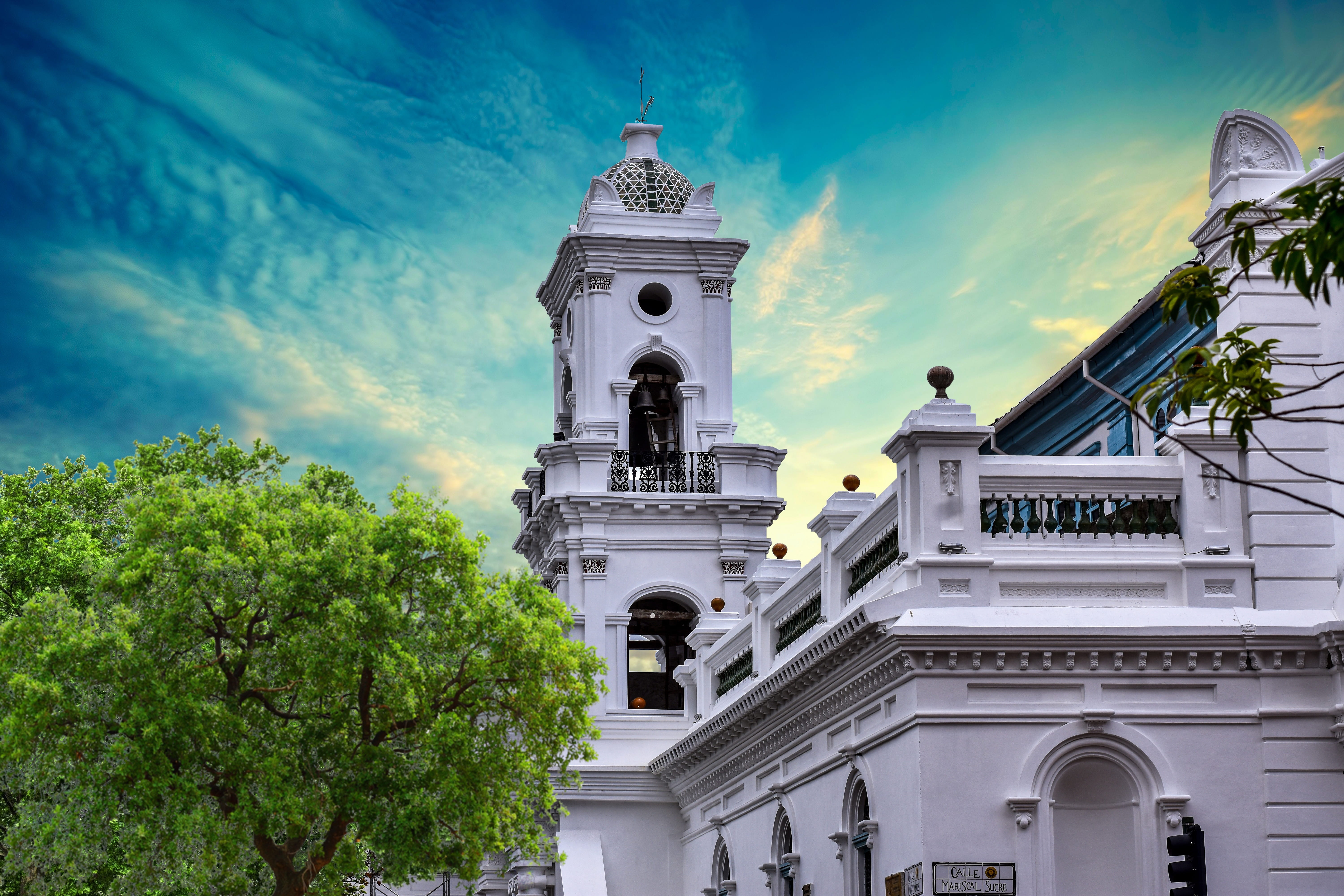 building, ornate, sky, day, cathedral of the immaculate conception, travel, plant, tree, belief, place of worship, no people, tower, nature, building exterior, HD Wallpaper