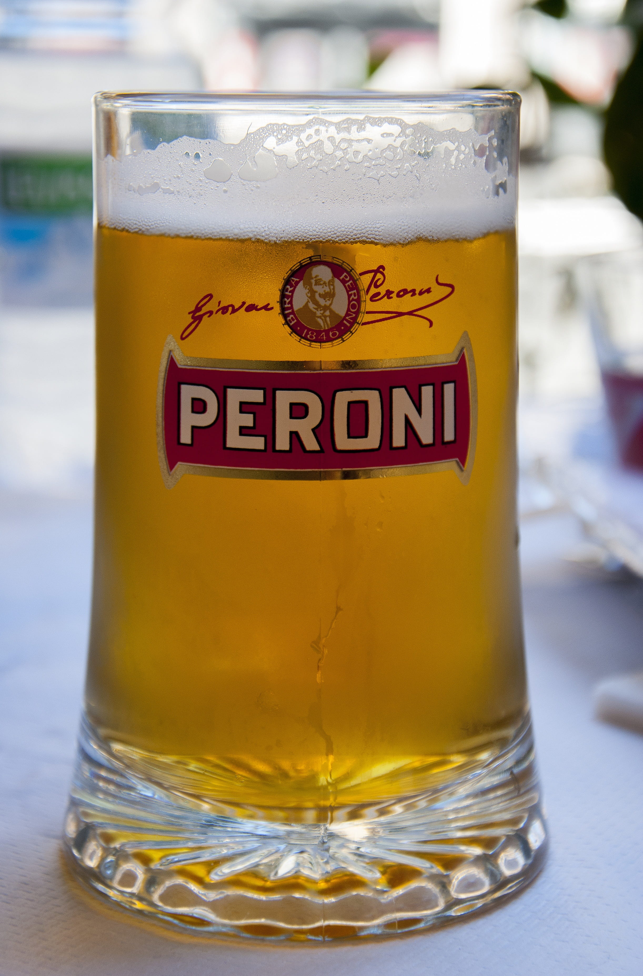 Beer, focus on foreground, full, 2K, no people, table, Glass, beer glass, freshness, drinking glass, household equipment, golden, food and drink, alcohol, Phone HD Wallpaper