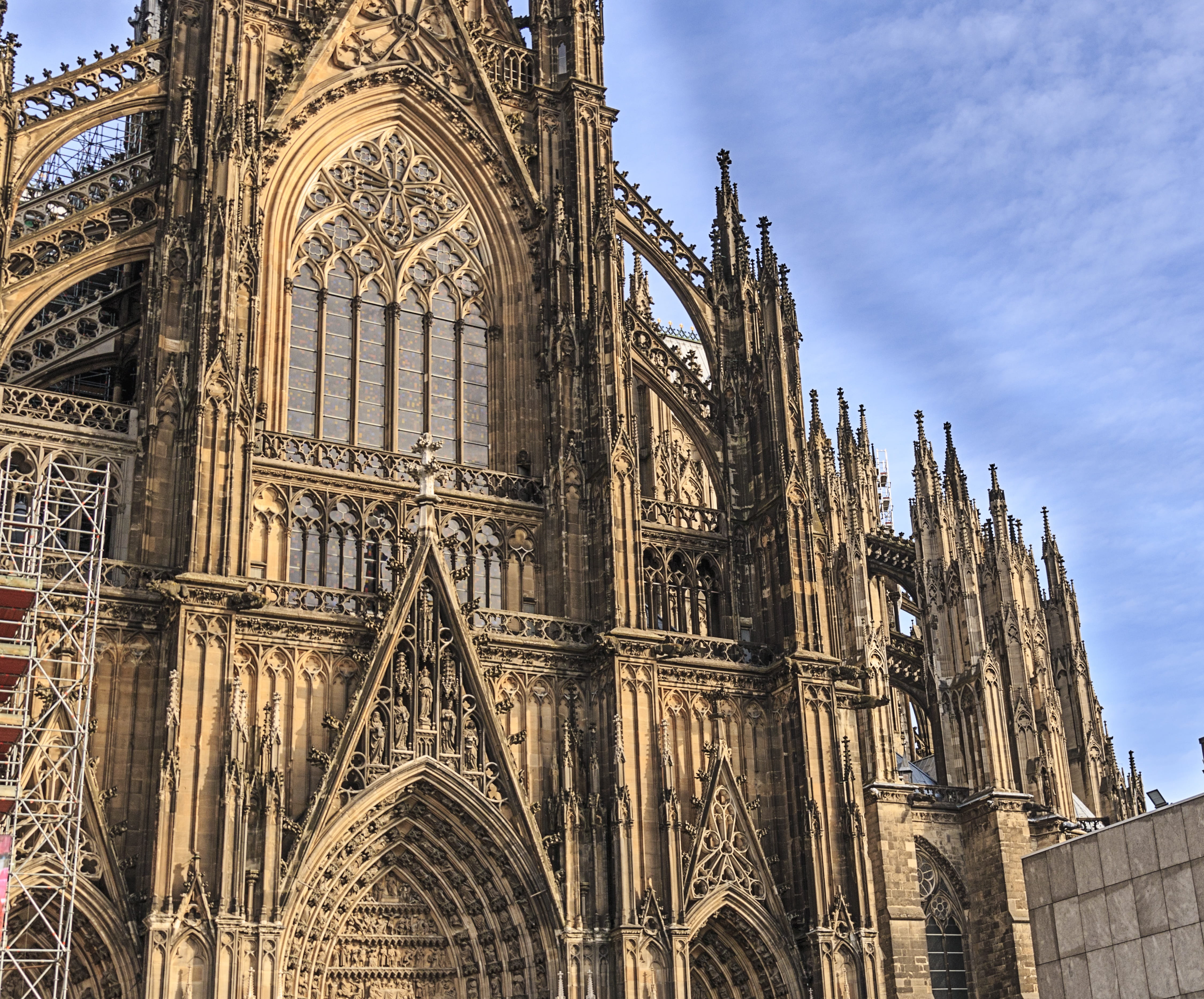 ornate, cathedral, no people, church, the past, day, gothic, 4K, city, building exterior, abbey, old, famous, religion, monument, outdoor, european, goth like, HD Wallpaper