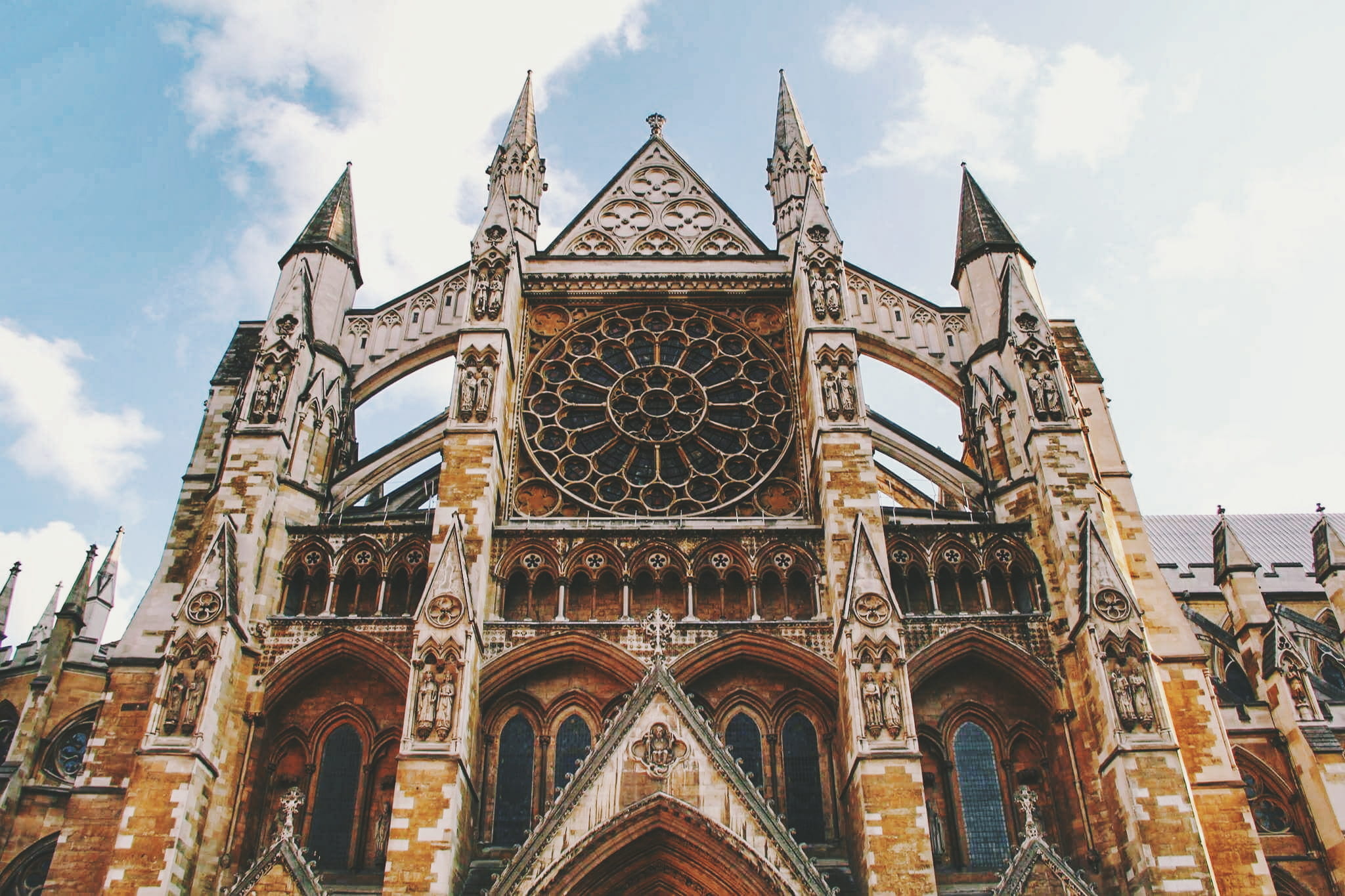 landmark, city, arch, travel destinations, daylight, gothic, spirituality, sky, ancient, beige, no people, 1080P, rose window, cathedral, gothic style, HD Wallpaper