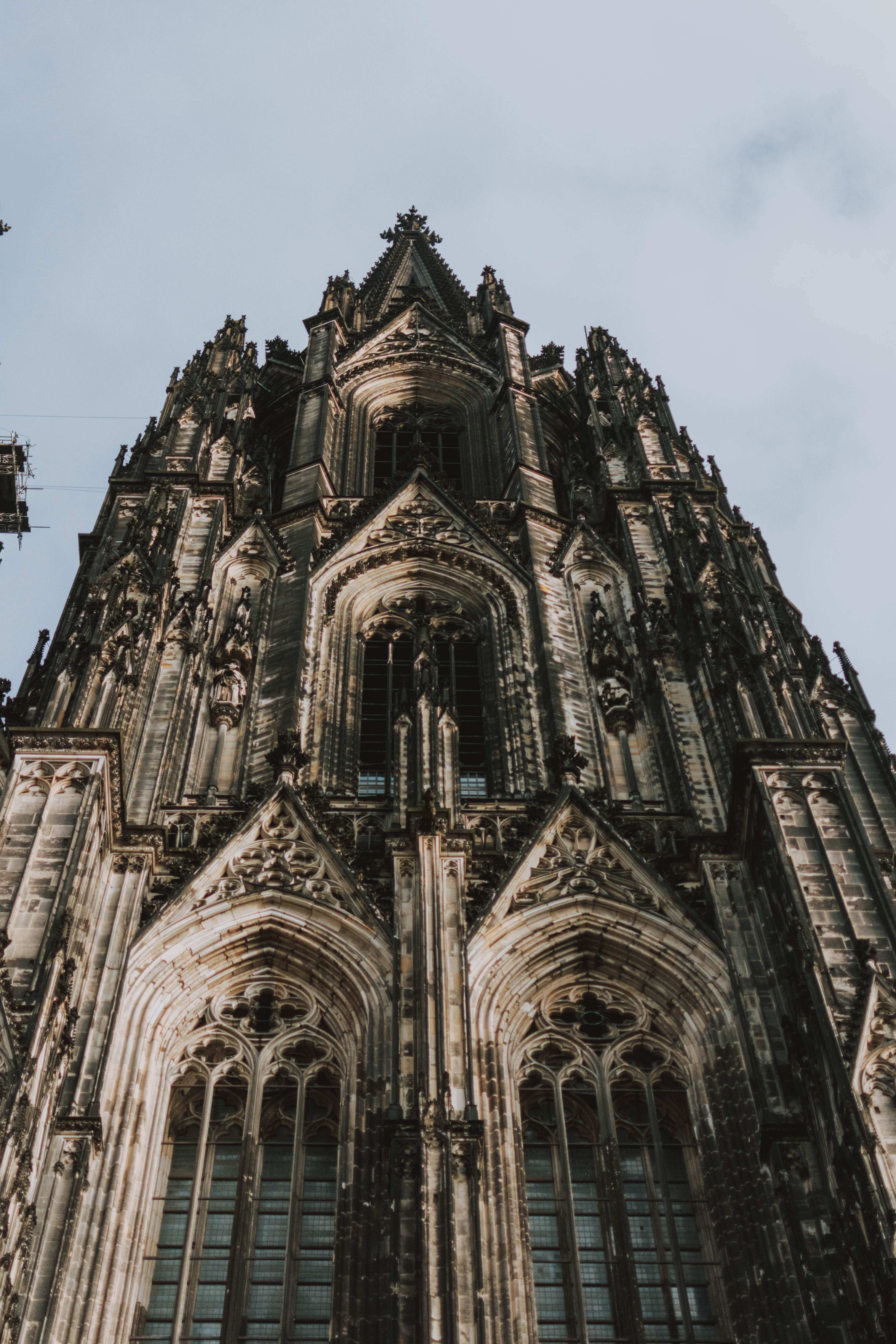 cathedral, day, no people, the past, outdoors, religious, landmark, architecture, outdoor, low angle view, religion, clouds, exterior, gothic, sacred, arch, Phone HD Wallpaper