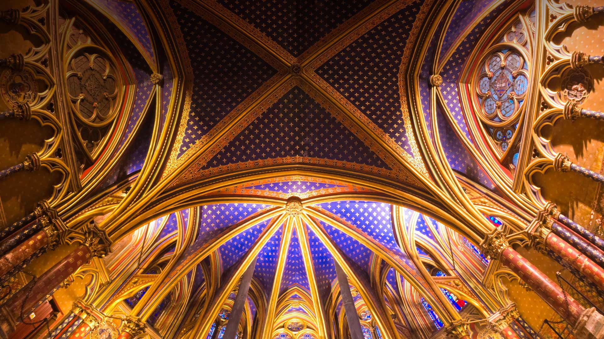France, 1080P, chapel, Paris, Gothic, The Sainte-Chapelle, HD Wallpaper