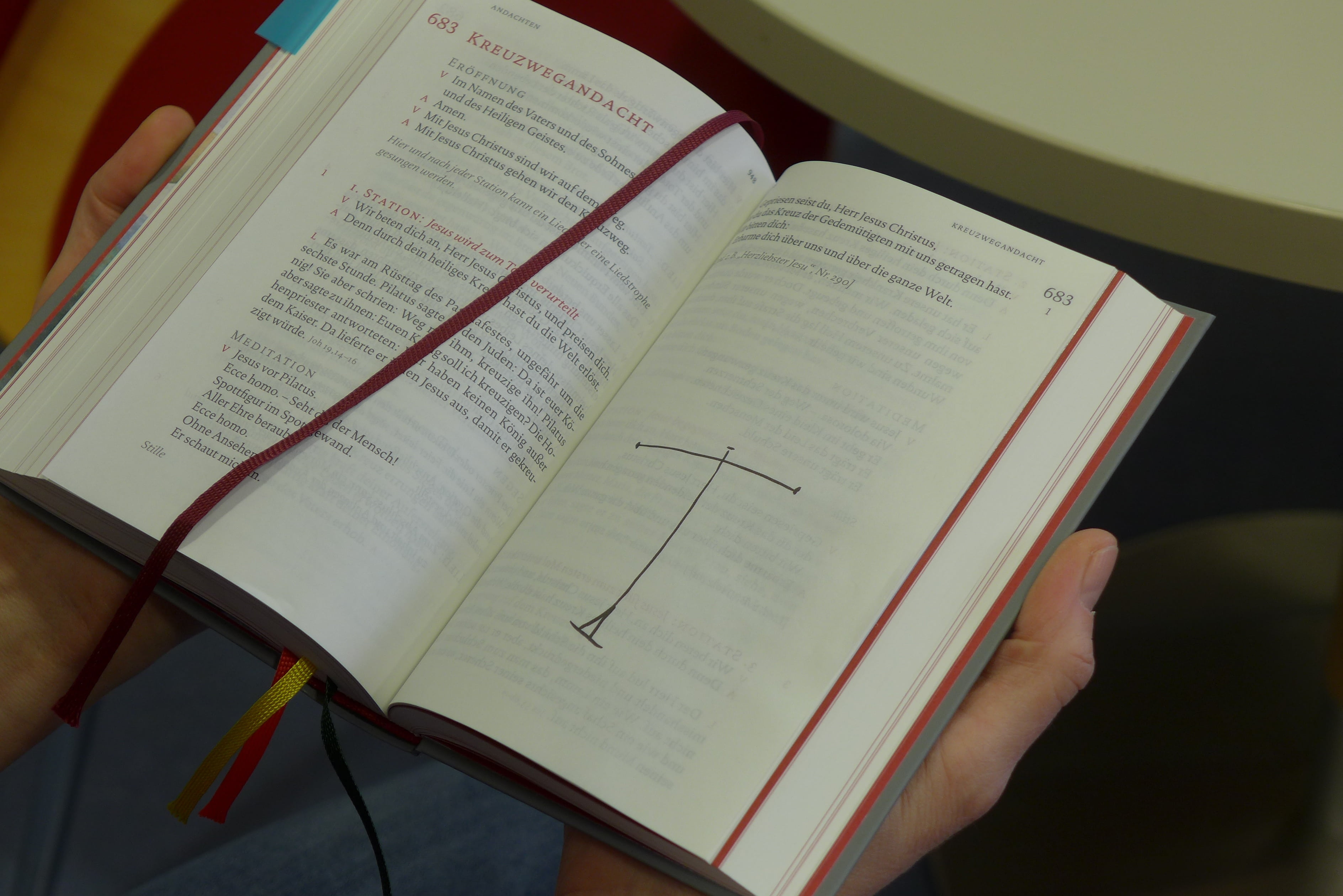 hand, sheet, church, high angle view, communication, human hand, open, liturgy, arts culture and entertainment, textbook, book, table, new hymnbook, 2K, HD Wallpaper
