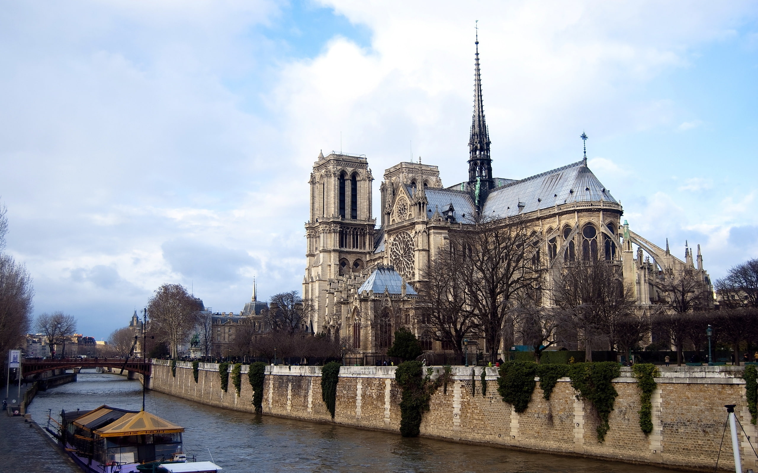 de, 2K, catholic, notre, cathedral, paris, gothic, dame, HD Wallpaper