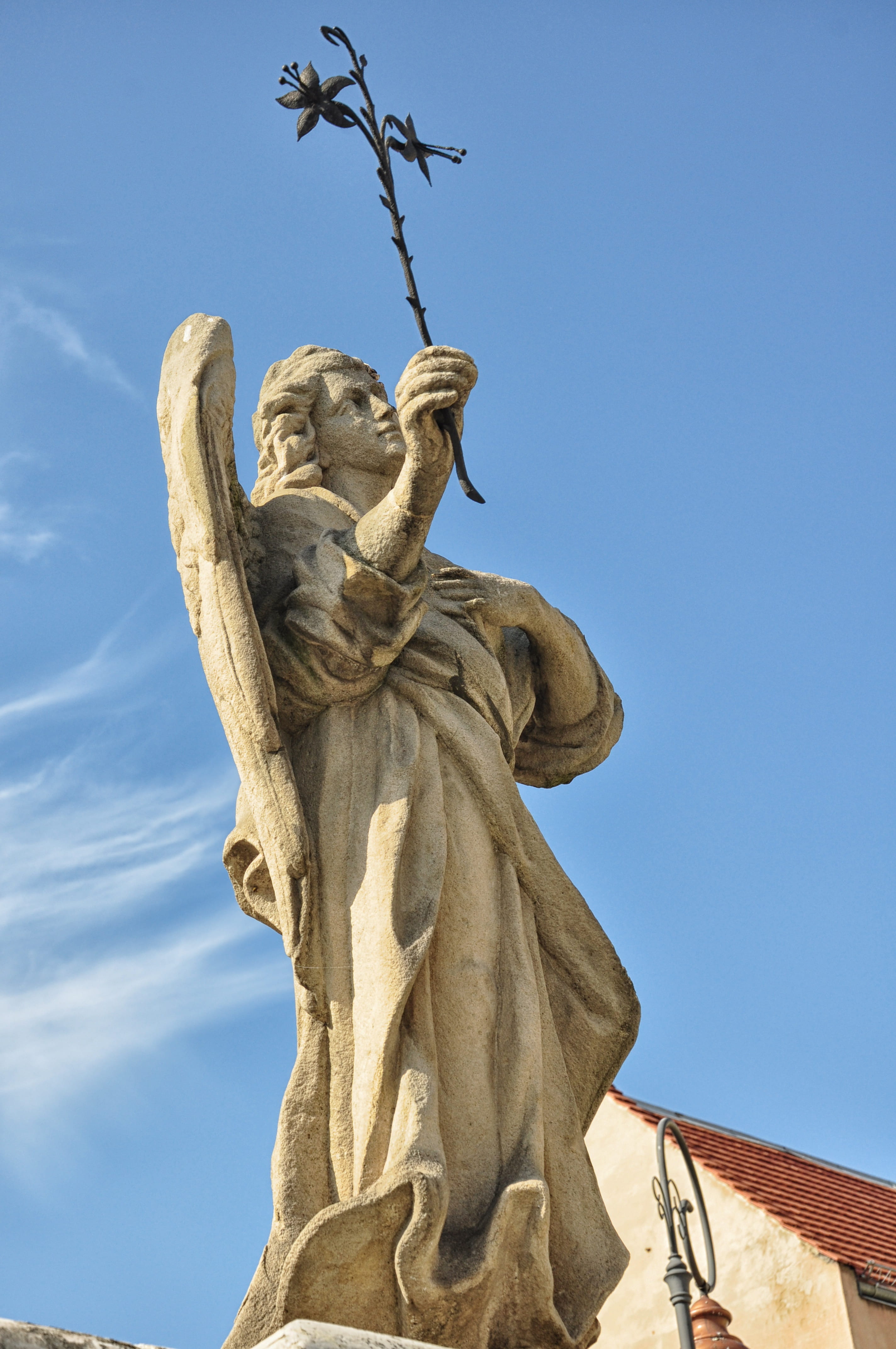 no people, male likeness, angel, prudnicki market, marble, craft, human representation, representation, Monument, style, art and craft, the market, spirituality, Phone HD Wallpaper