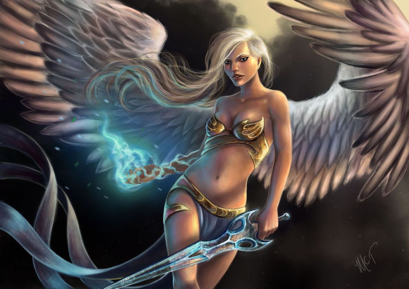 mayan, angel, 720P, art, warrior, HD Wallpaper