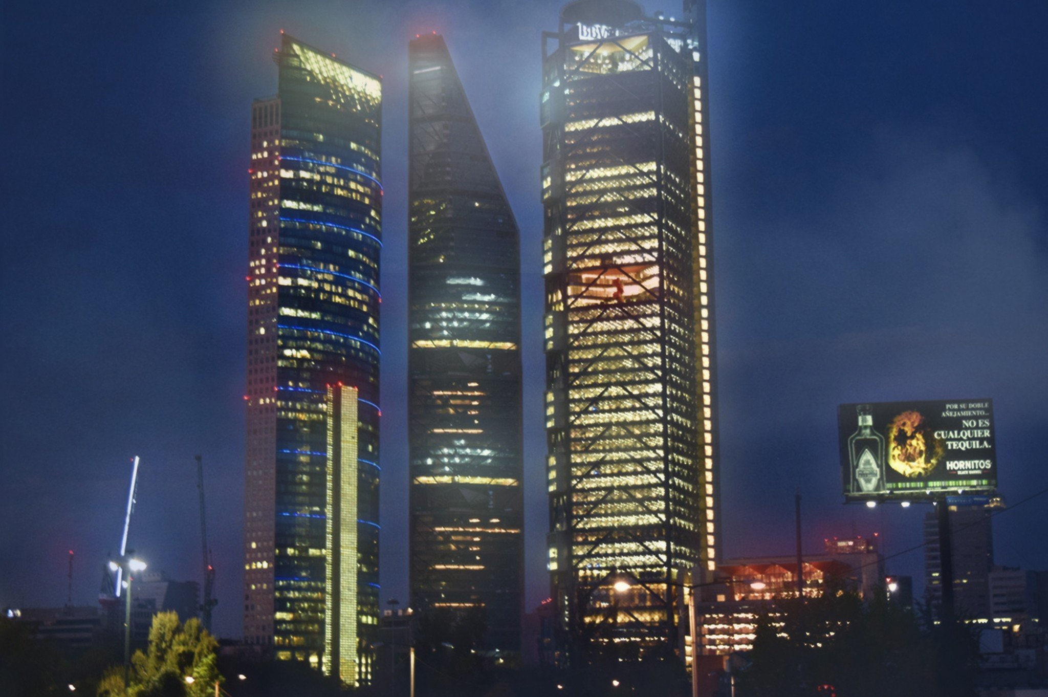 Mexico, 1080P, night, Mexico City, skyline, HD Wallpaper