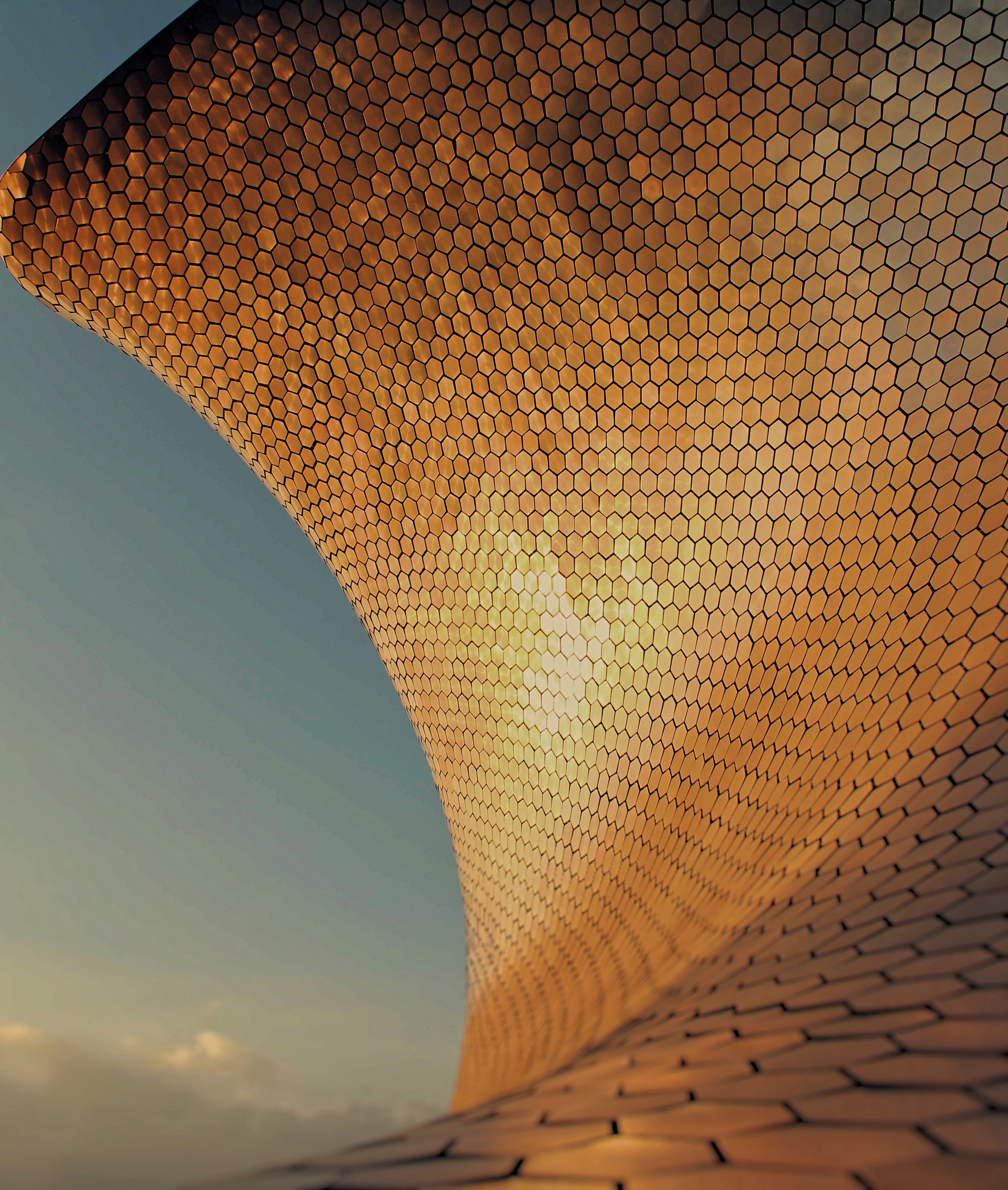 sky, beauty in nature, creativity, built structure, mexico, selective focus, arts, building, yellow, nature, architecture, sunset, design, reflection, city, Phone HD Wallpaper