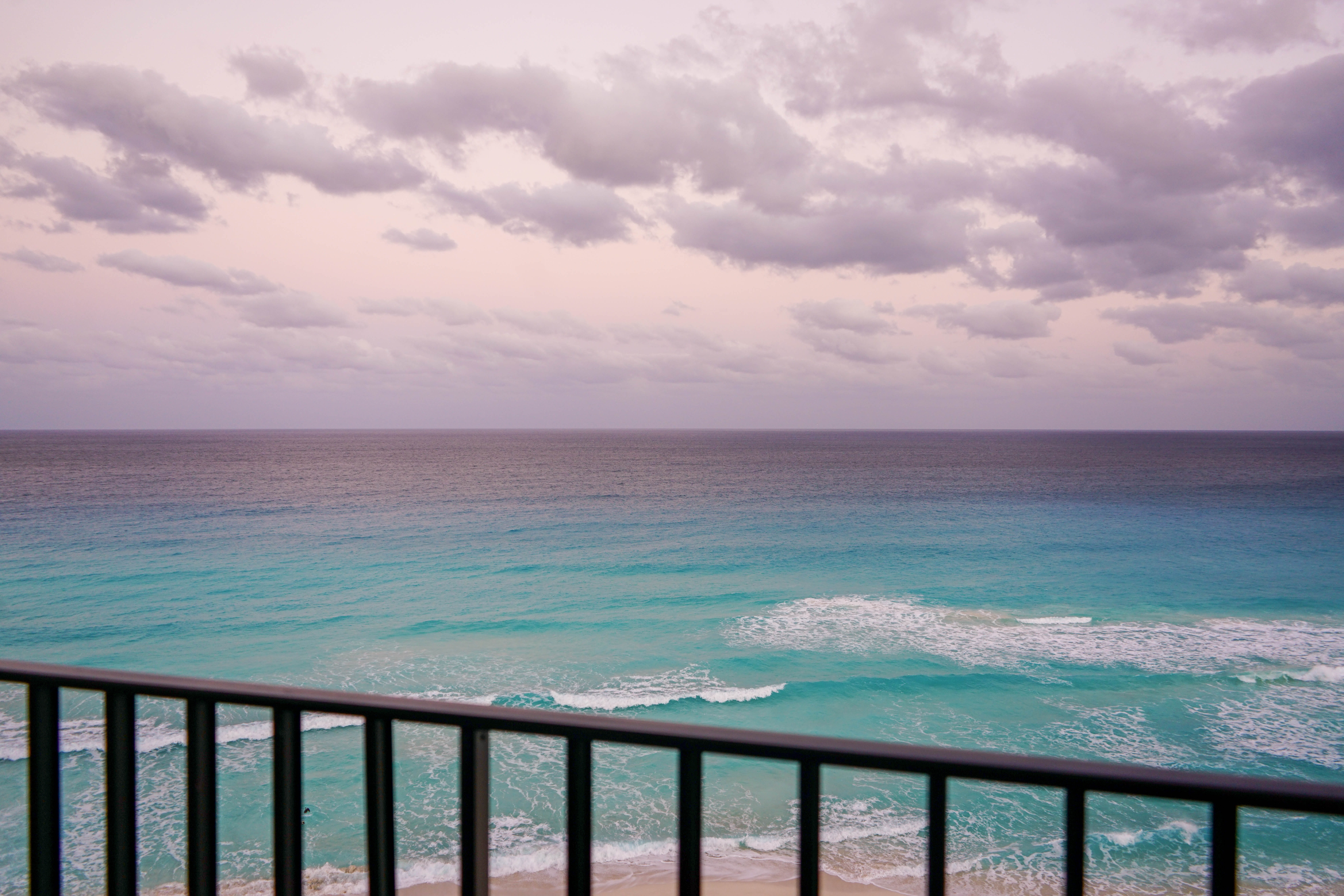 tropical, seascape, near, caribbean beach, coast, balcony, outdoors, clear, nature, water, holiday, beach, wooden, blue, tranquility, day, landscape, quintana, HD Wallpaper