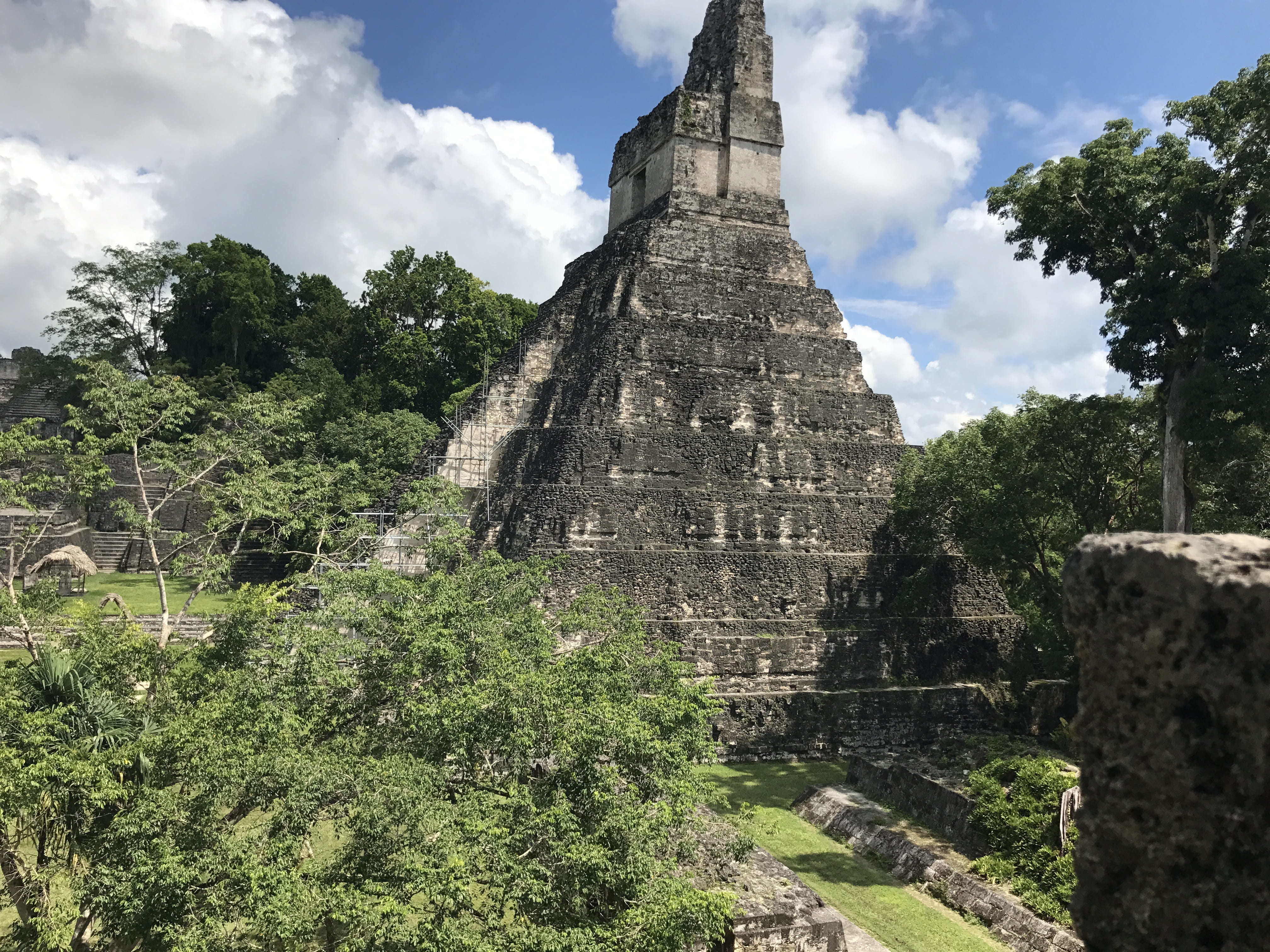 ruins, tikal, cloud - sky, tourism, archaeological, built structure, ancient civilization, travel destinations, old ruin, nature, travel, culture, stone, HD Wallpaper