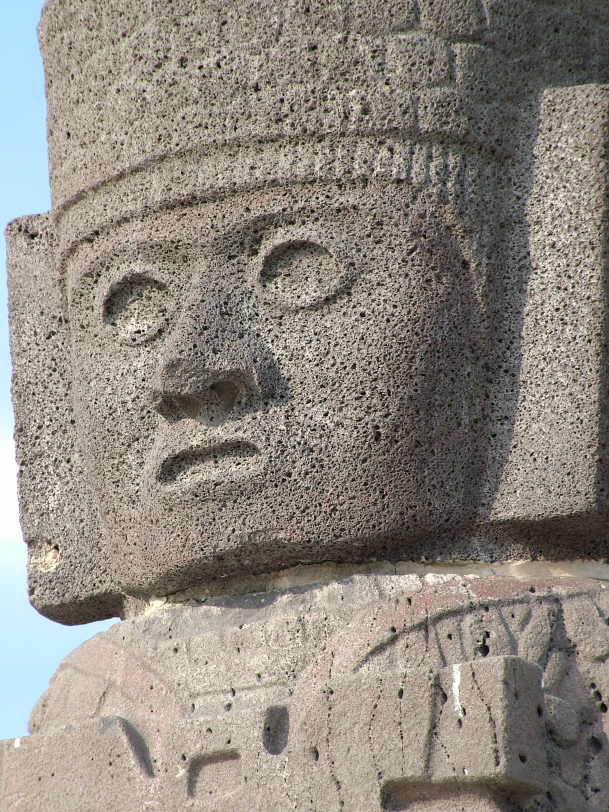 outdoors, human representation, close-up, representation, stone sculpture, day, creativity, archeology, no people, the past, sunlight, tula hidalgo, nature, Phone HD Wallpaper