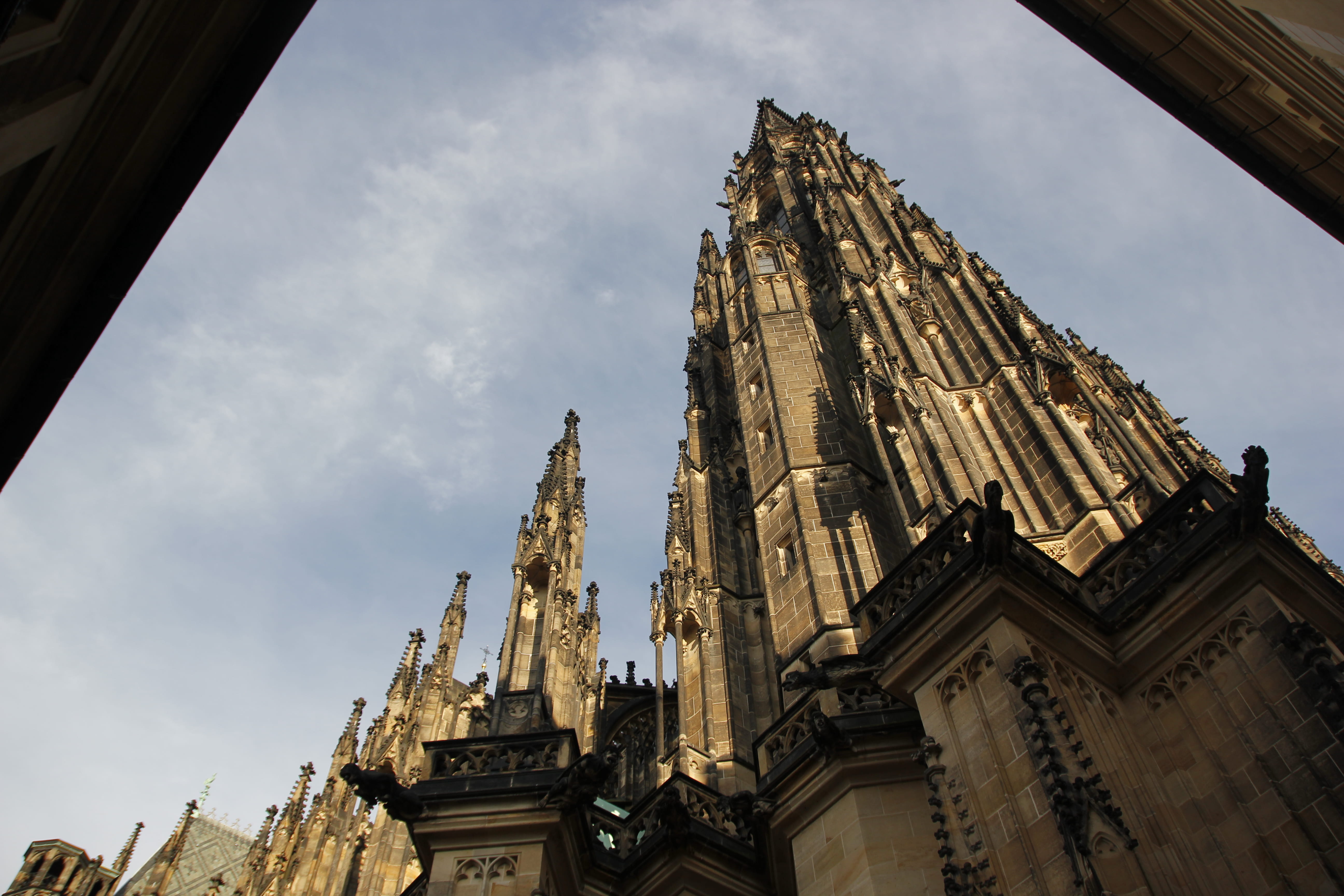 praha, castle, europe, bohemia, czech, travel, belief, vitus, cityscape, romantic, national, hradcany, day, religion, facade, historic, beautiful, place of worship, HD Wallpaper
