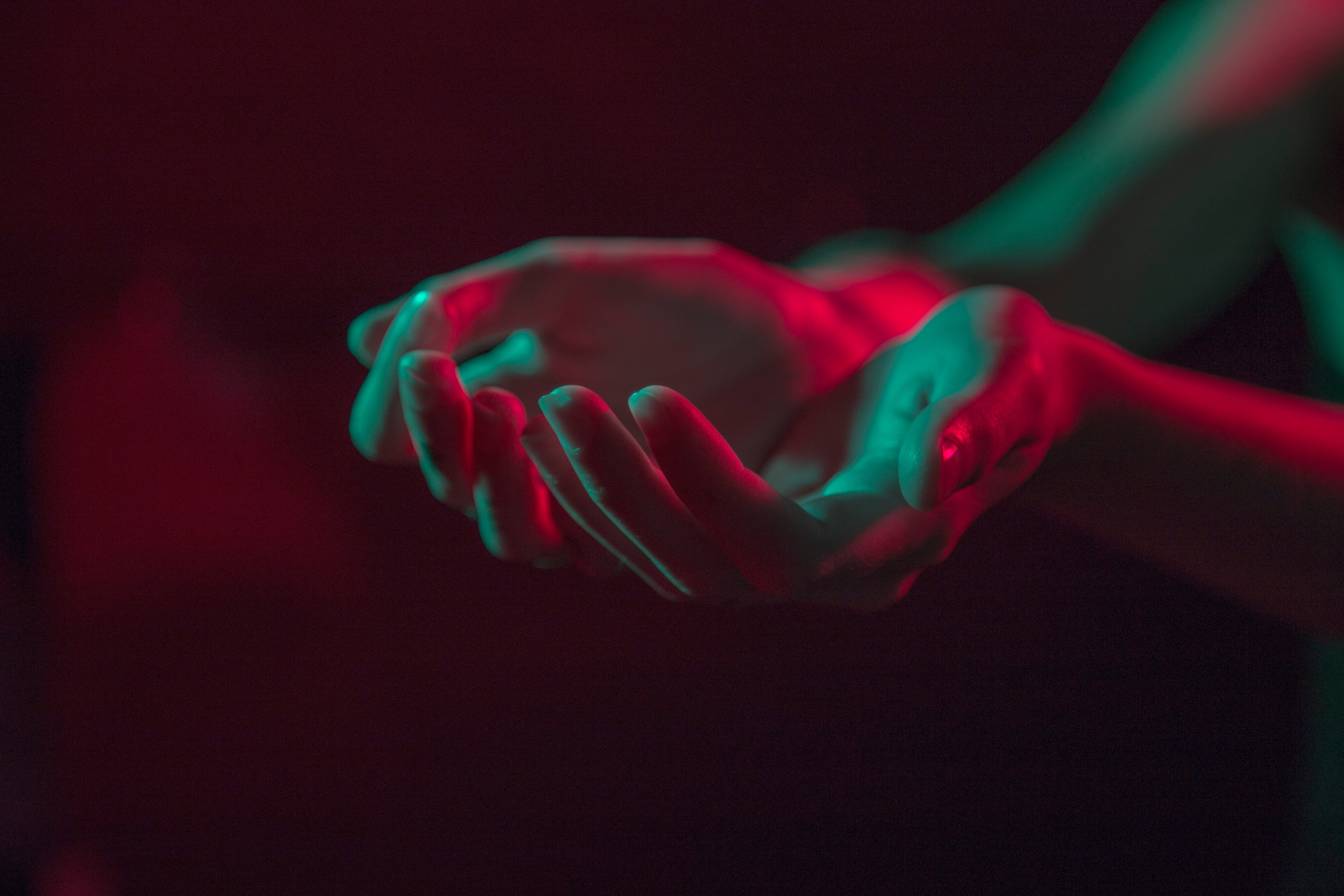 fashion, nail, red, one person, hands, young adult, human body part, softness, emotion, human hand, people, fragility, fingers, shape, colored background, HD Wallpaper