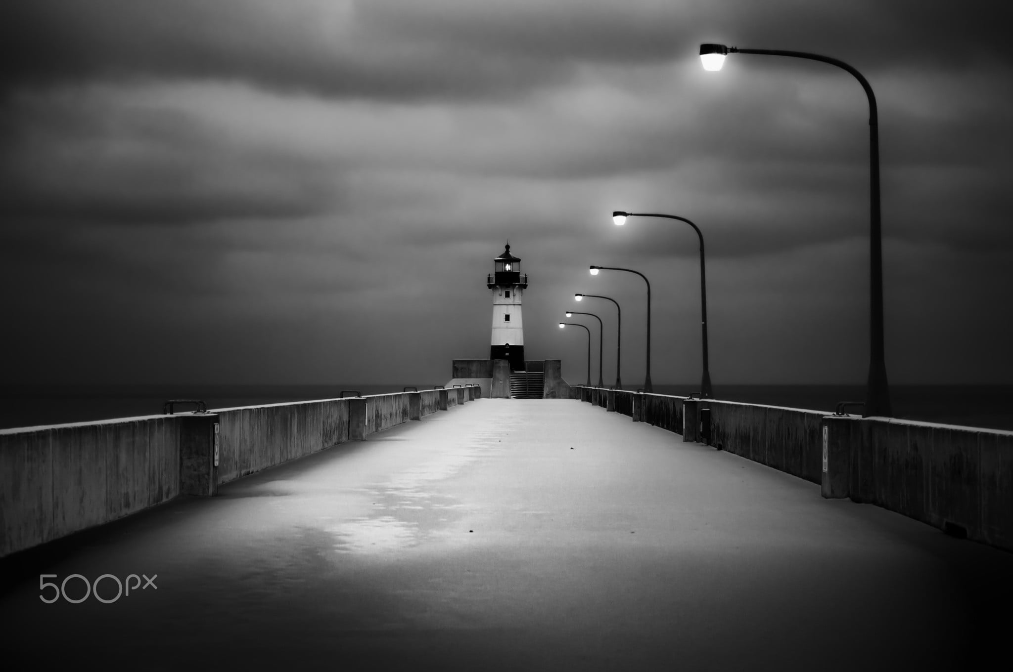 dusk, lighthouse, no people, night, road, photography, built structure, building exterior, lighting equipment, street light, illuminated, guidance, street, HD Wallpaper