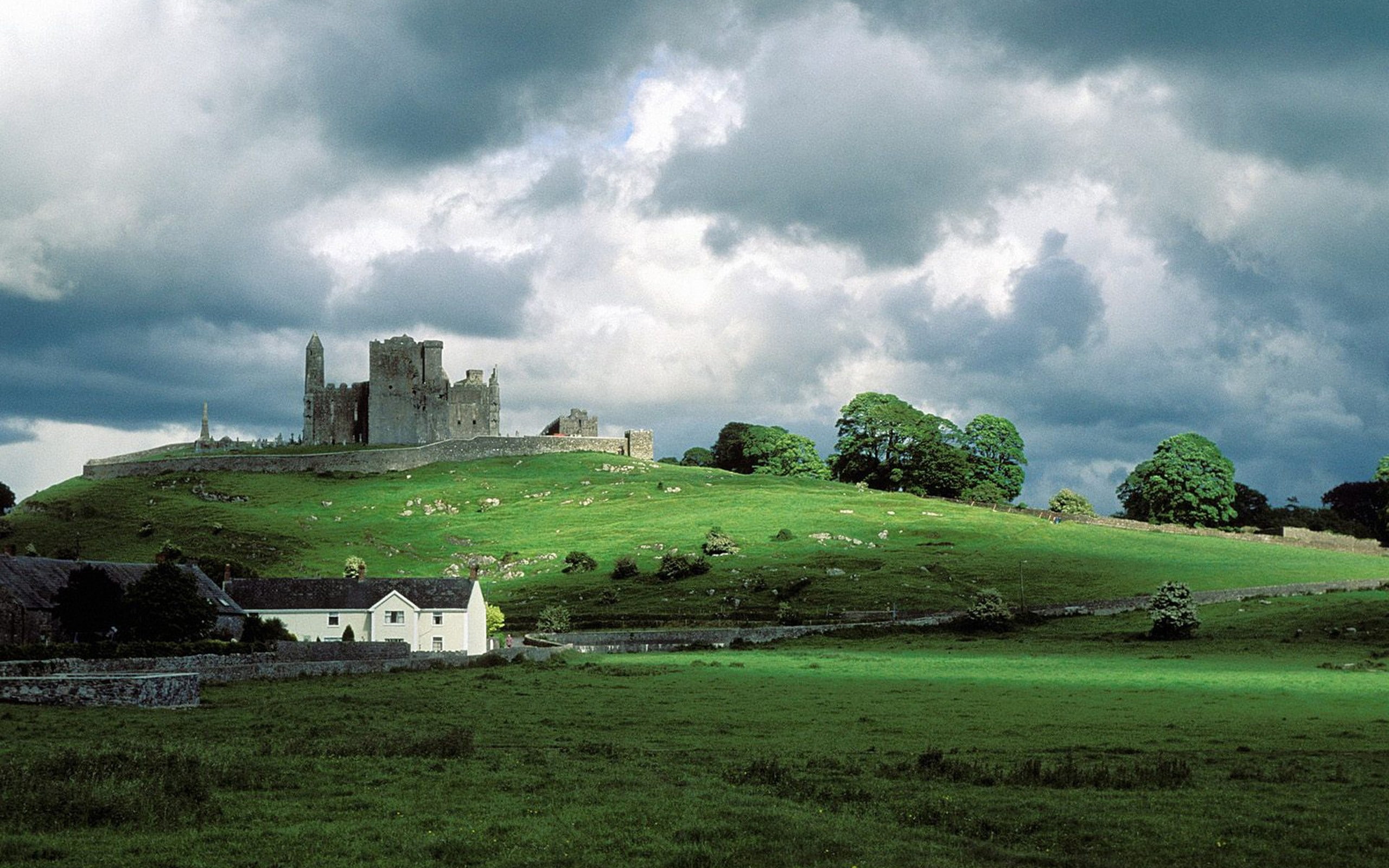 2K, cashel, rock, ireland, landscapes, architecture, HD Wallpaper