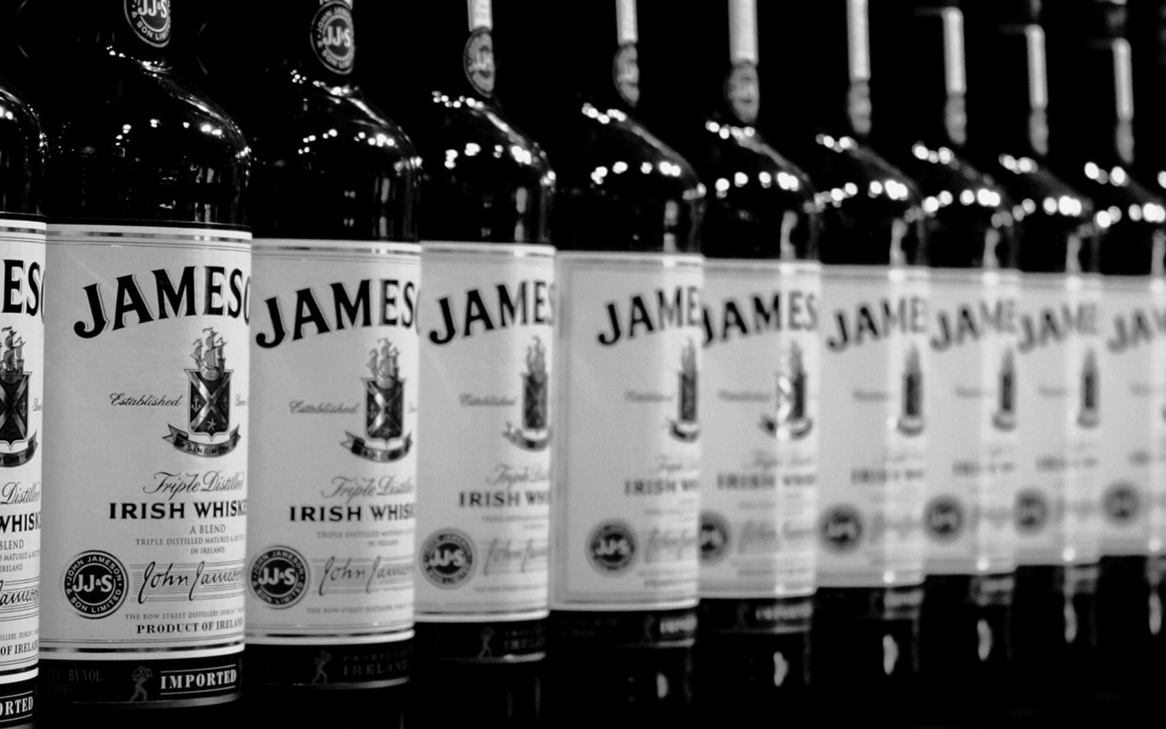 black, jameson, white, 720P, whiskey, HD Wallpaper
