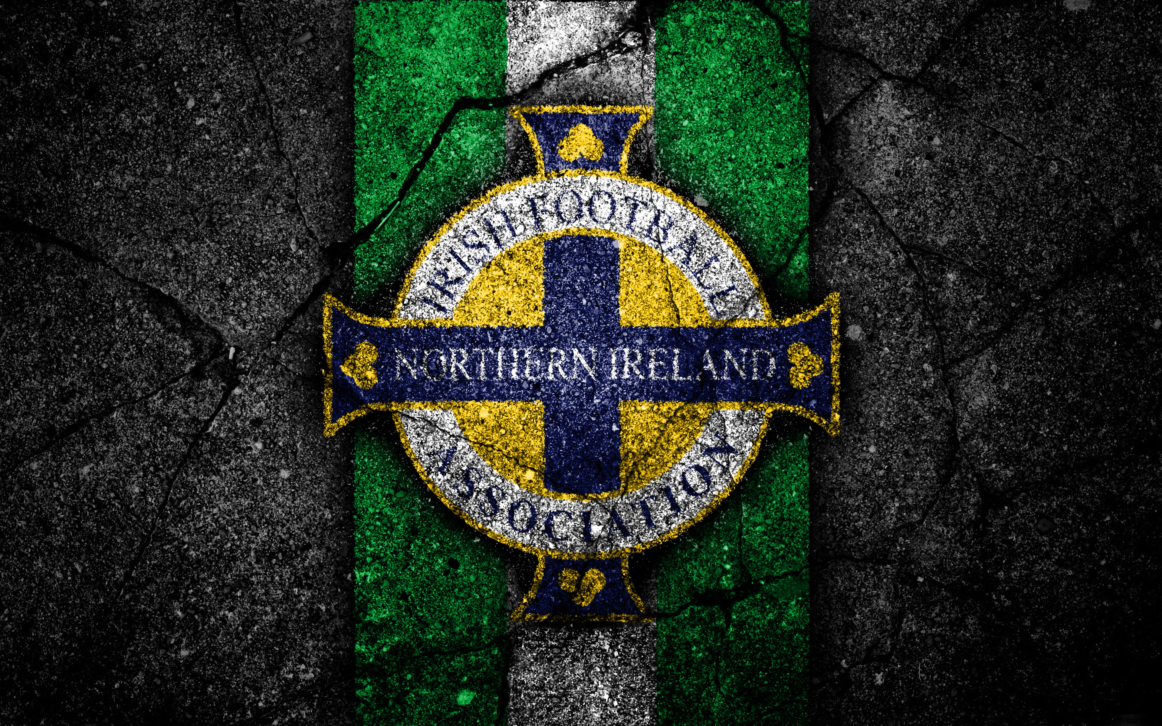 Logo, Northern Ireland National Football Team, Northern Ireland, Emblem, 4K, Soccer, HD Wallpaper