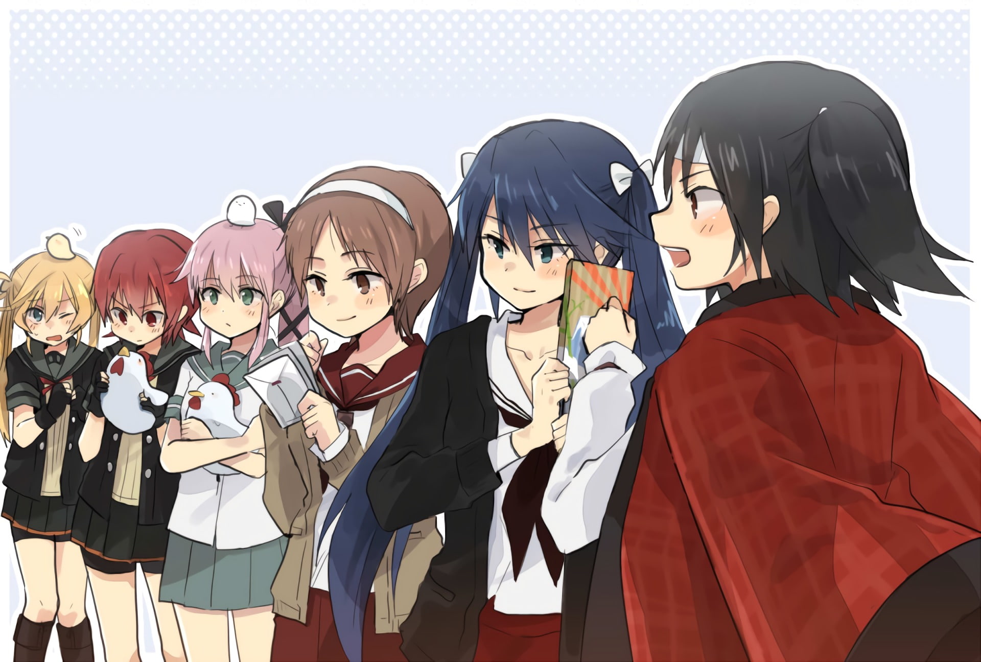 Natori (Kancolle), Kantai Collection, Isuzu (Kancolle), 1080P, Kinu (Kancolle), Nagara (Kancolle), Anime, Abukuma (Kancolle), Yura (Kancolle), HD Wallpaper
