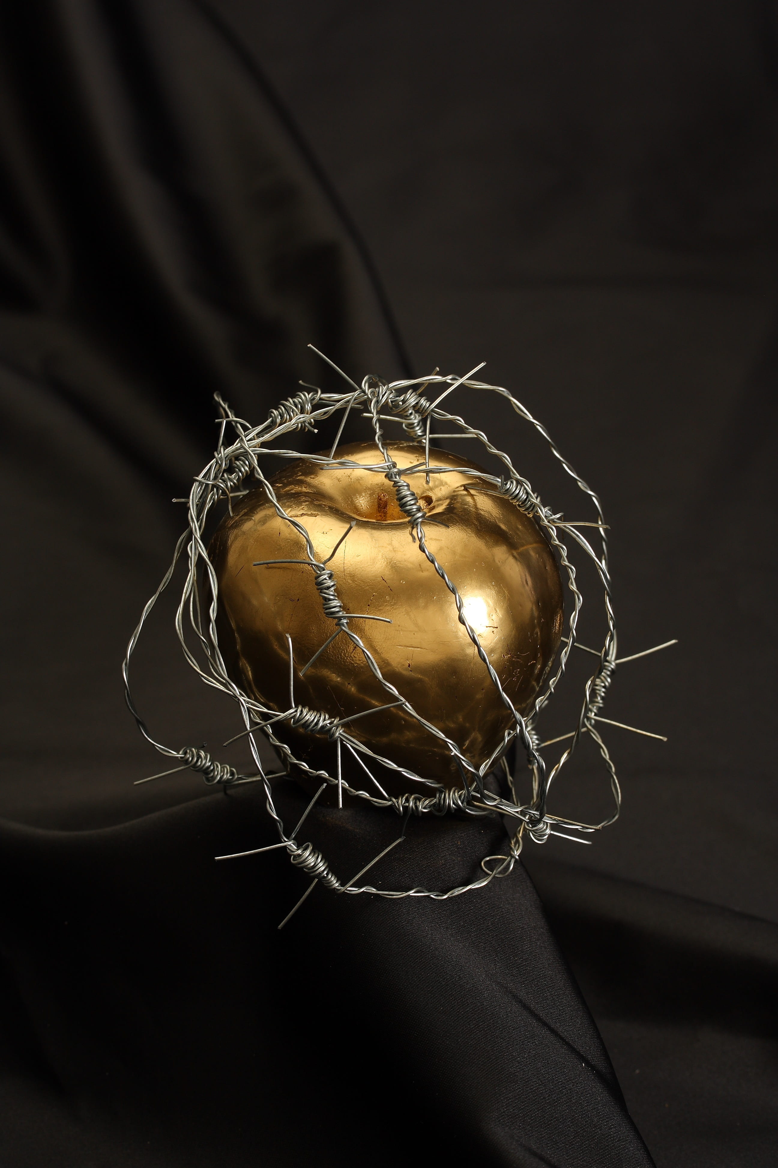 food, string, no people, womens, healthy eating, studio shot, 4K, colored, wellbeing, decor, idea, vegetable, brown, still life, barbed wire, black, tied up, Phone HD Wallpaper
