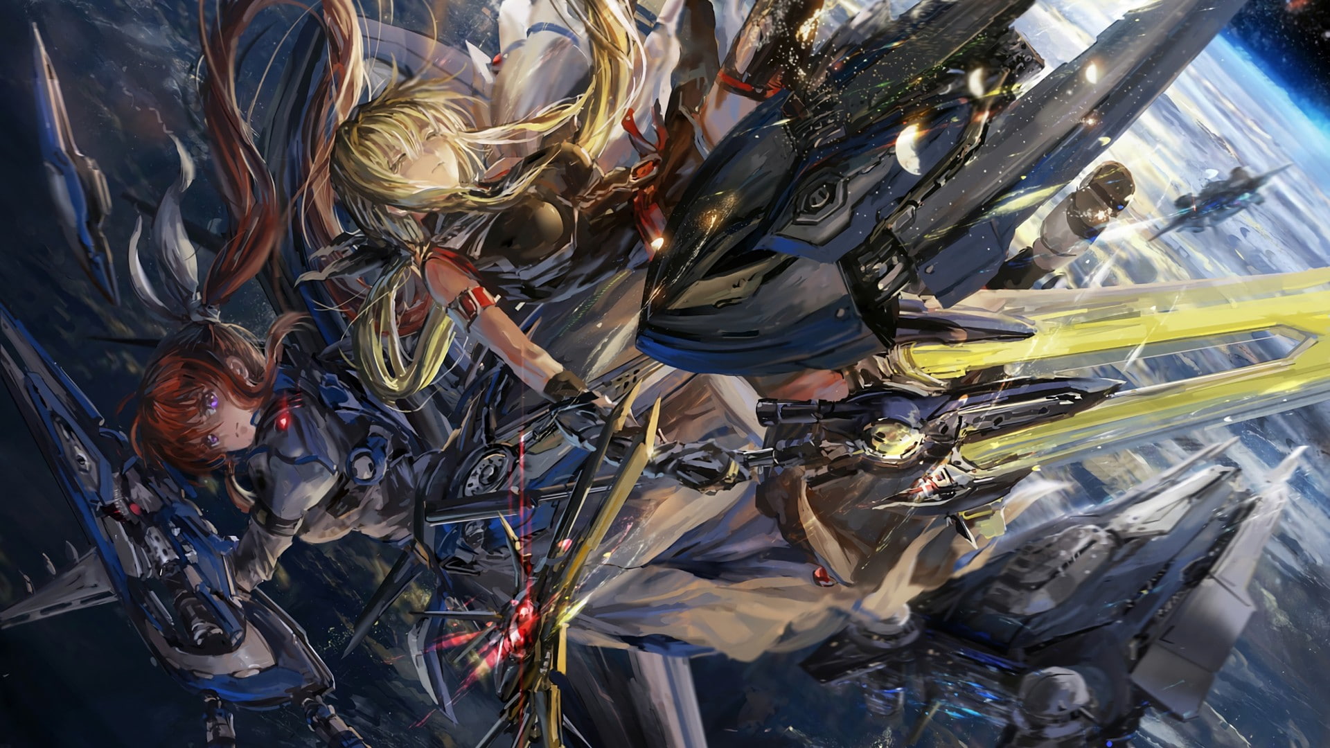 Magical Record Lyrical Nanoha Force, 1080P, fantasy art, futuristic, HD Wallpaper