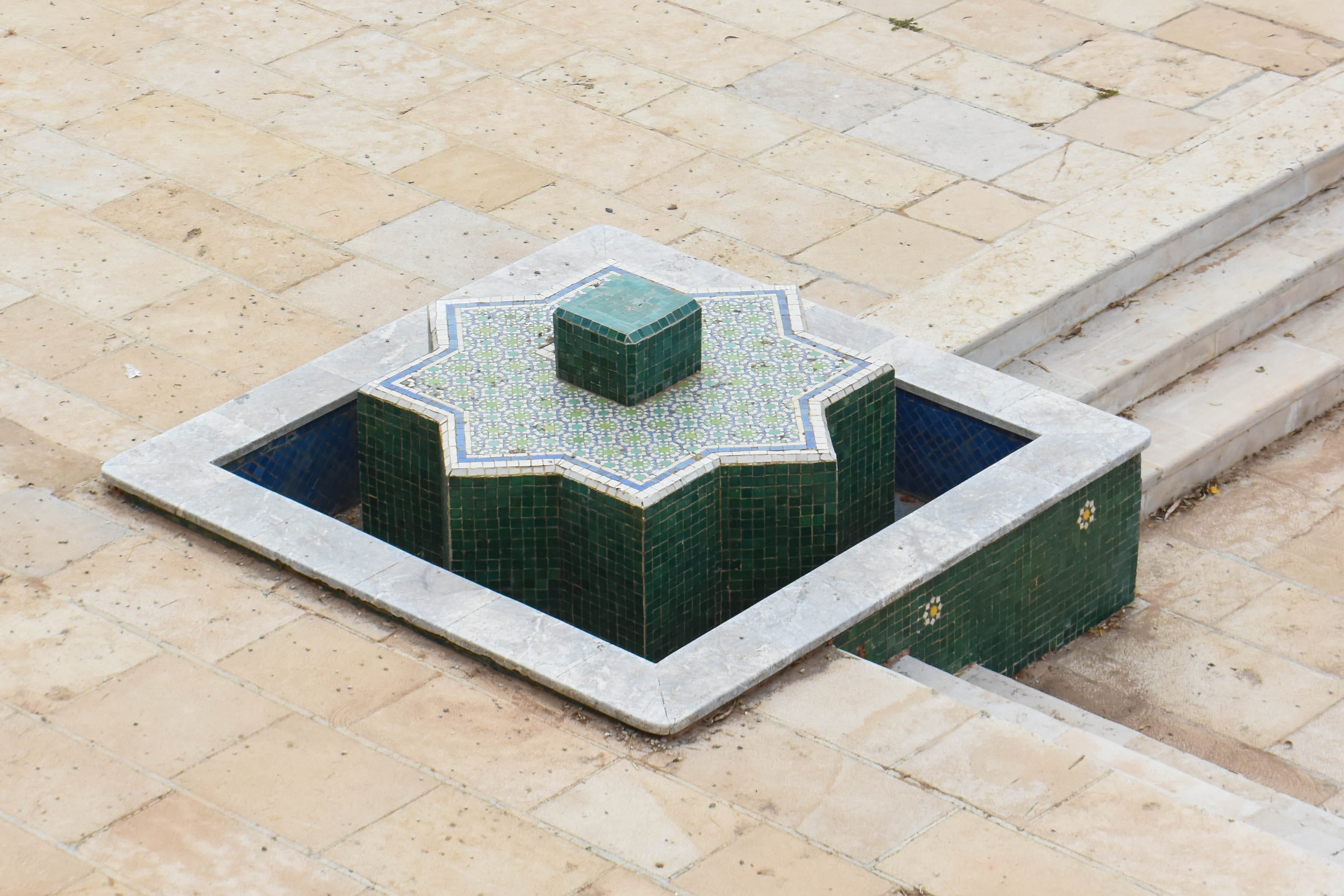 morocco, decoration, close-up, no people, table, built structure, colorful, rabat, outdoors, green color, tile, still life, footpath, architecture, 2K, HD Wallpaper