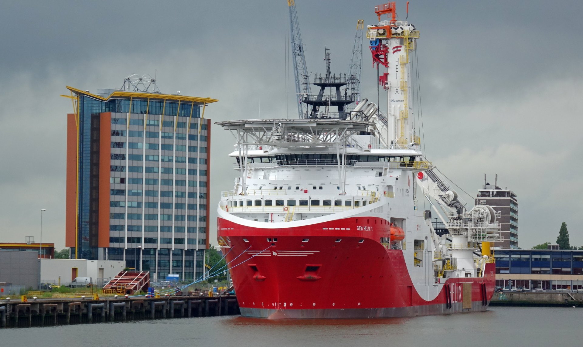 Siem Helix 1, Vehicles, 1080P, Ship, Offshore Support Vessel, HD Wallpaper