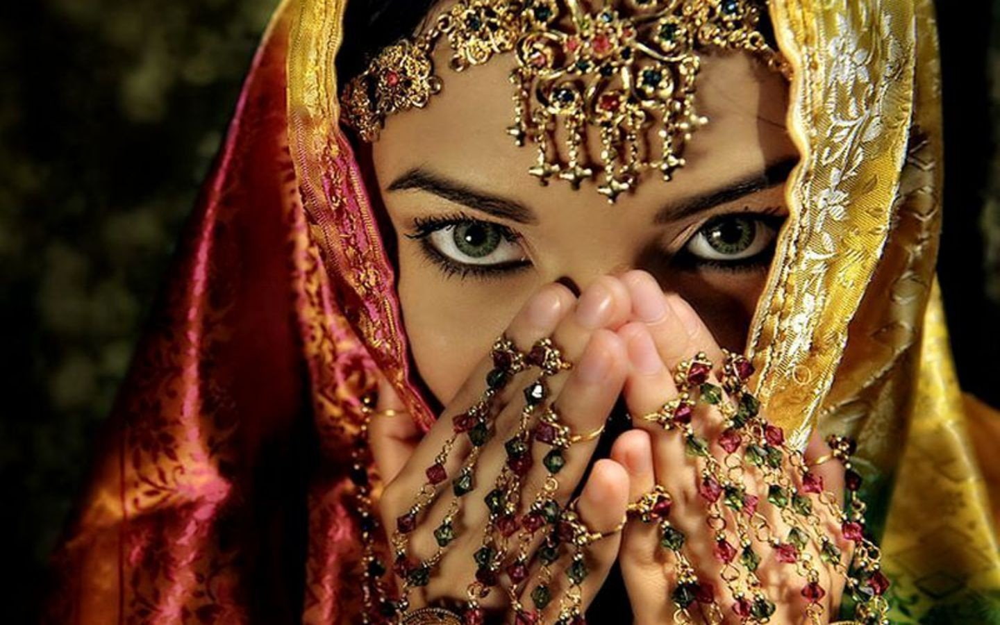 eyes, hijab, eastern, 720P, women, HD Wallpaper