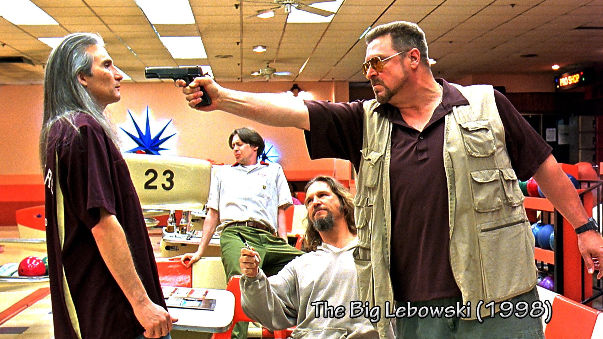 comedy, pistol, weapon, gun, crime, big, lebowski, 1080P, HD Wallpaper