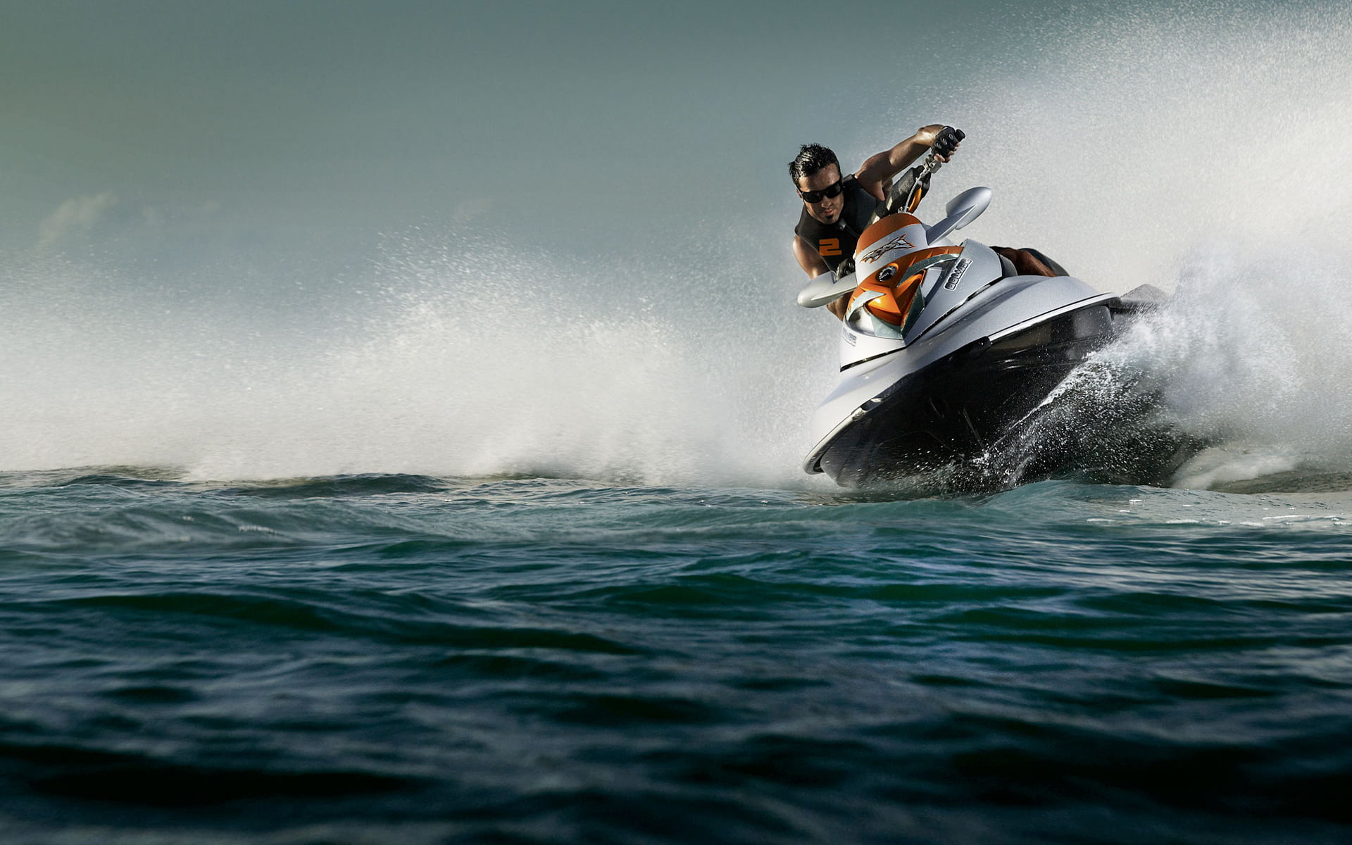 speedboat, competitive Sport, adventure, nature, speed, water, outdoors, squirt, water Sport, splashing, sea, watercraft, orange, excitement, wake - Water, HD Wallpaper