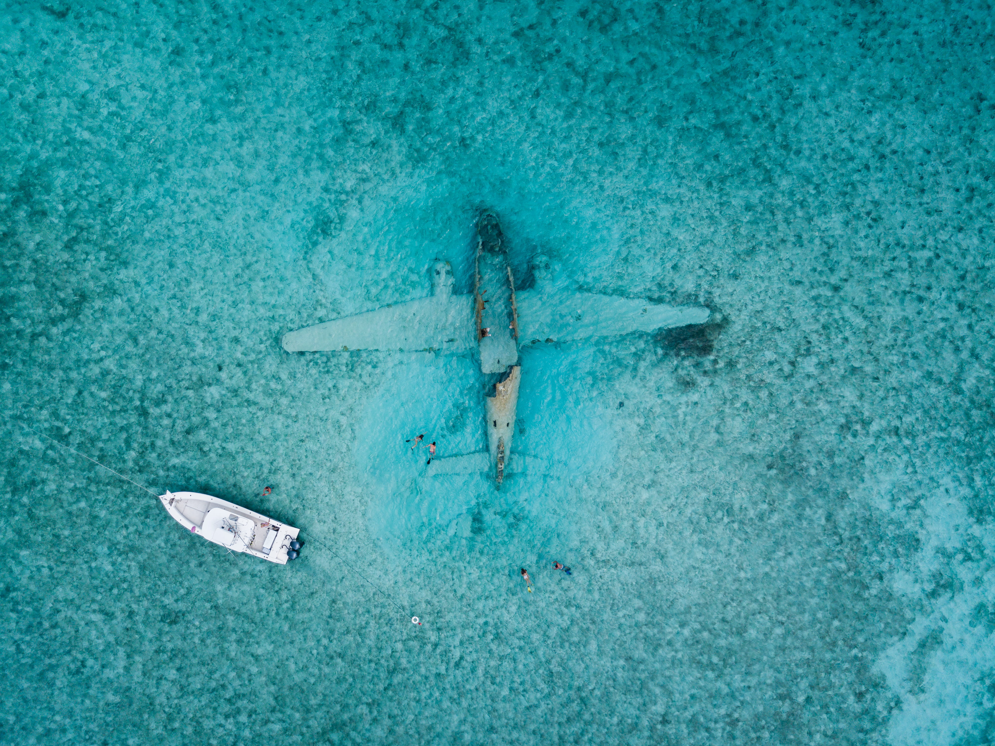 sea, outdoors, underwater, freedom, boat, undersea, drone shot, journey, airplane, photo, nature, nautical vessel, sport, ocean, blue, turquoise colored, HD Wallpaper