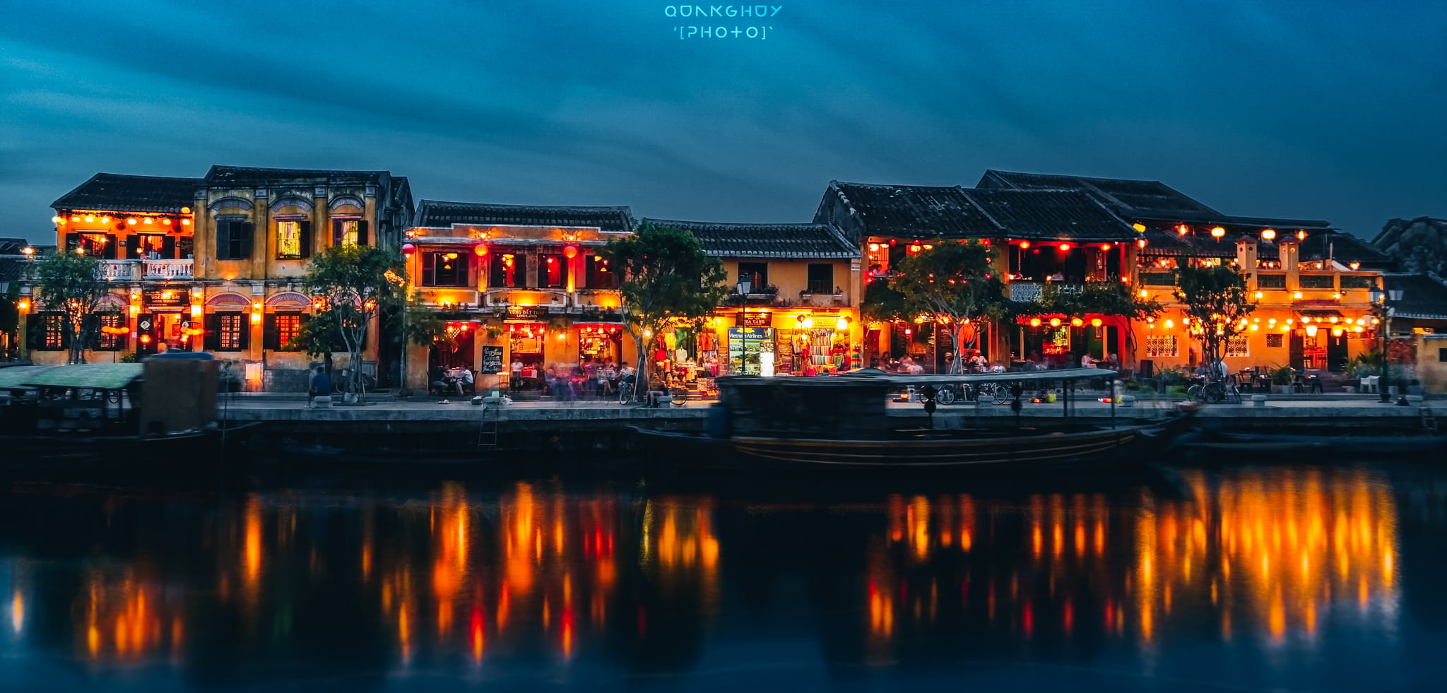 building, buildings, nightlife, river, canal, sky, panoramic, waterfront, nature, no people, tourism, illuminated, architecture, dusk, evening, sunset, HD Wallpaper