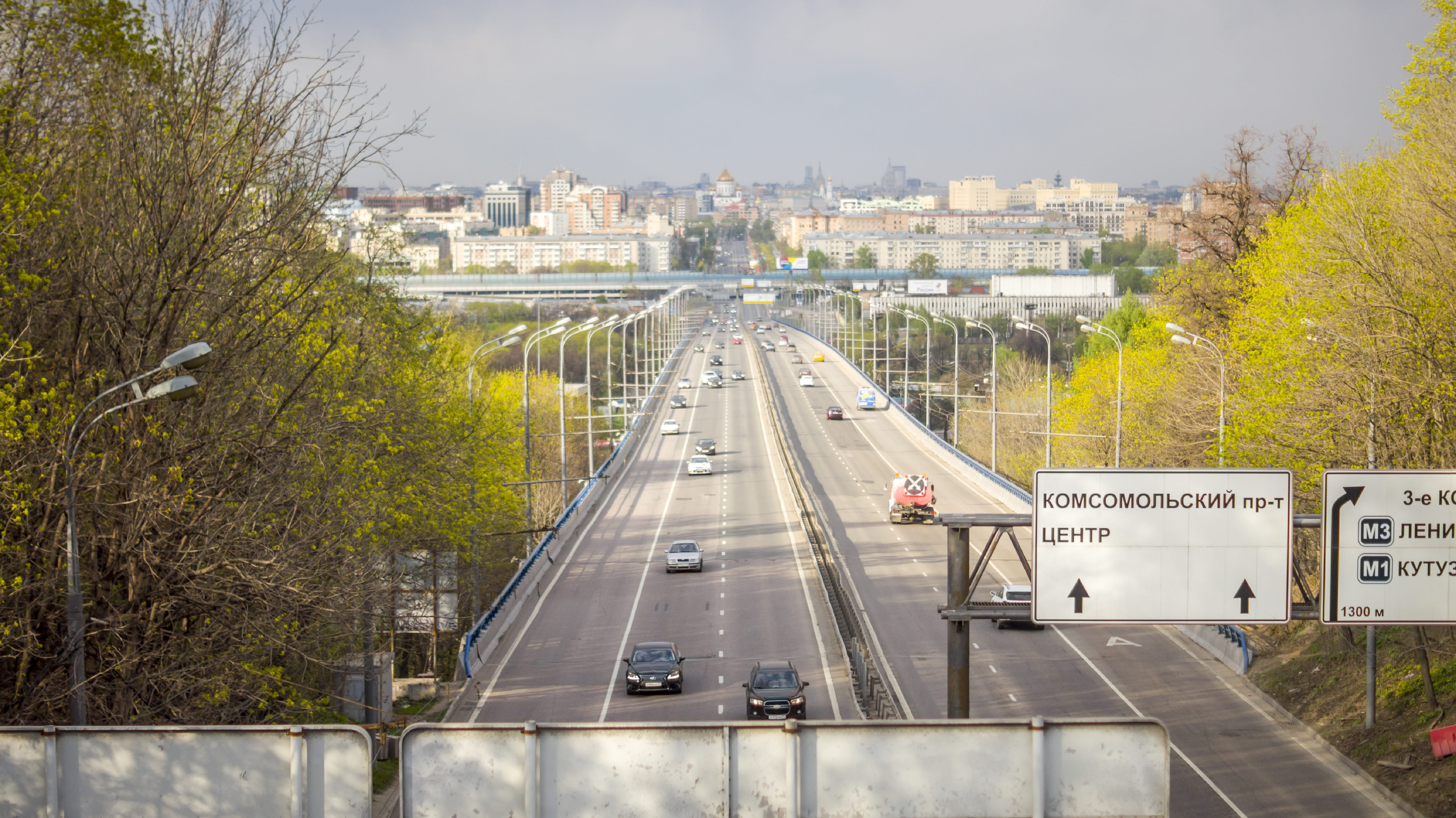 highway, moscow, nature, track, high angle view, building exterior, christ the savior cathedral, architecture, diminishing perspective, mode of transportation, HD Wallpaper