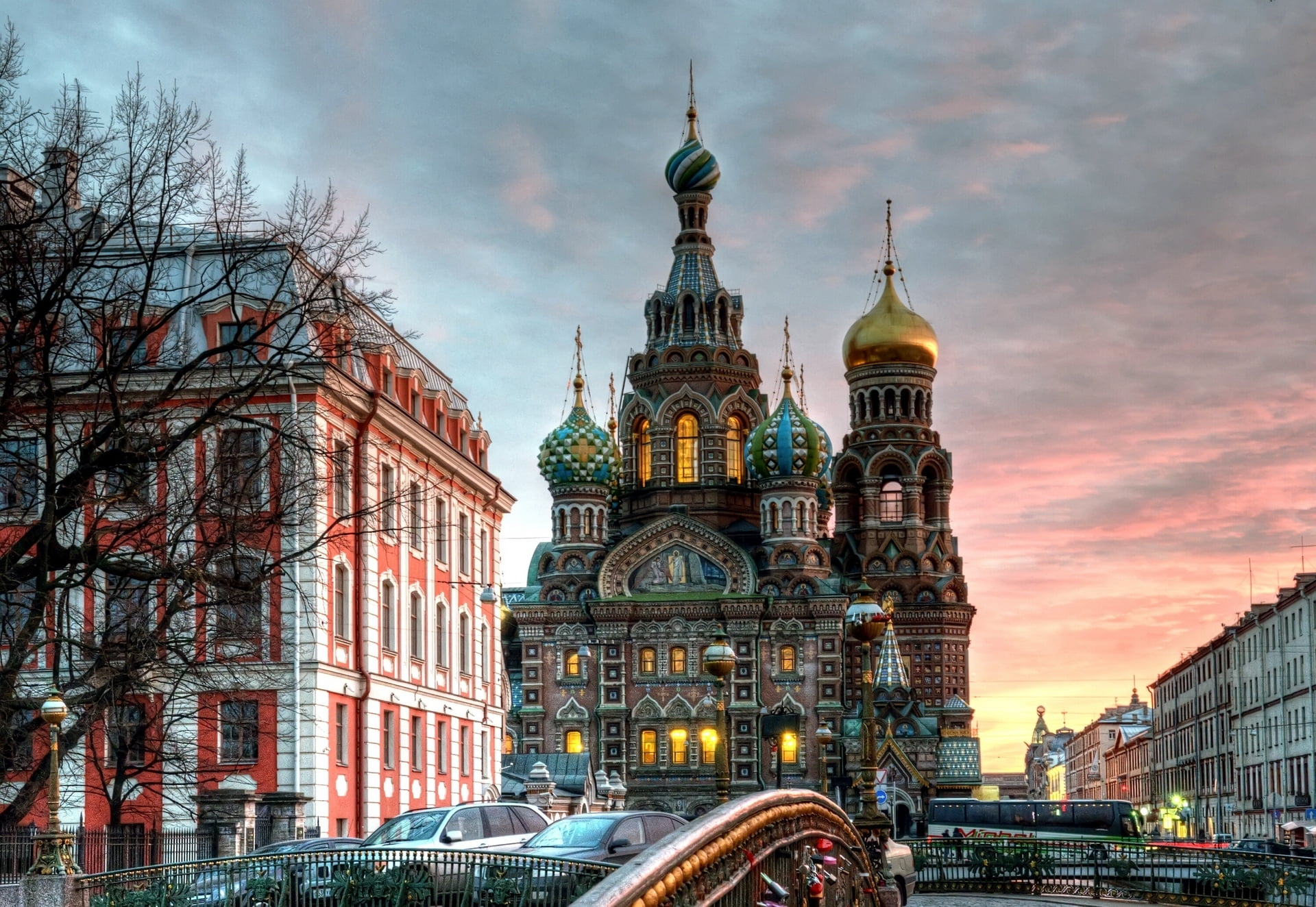 built structure, tourism, building exterior, Cathedral Of The Resurrection Of Christ, no people, travel destinations, spirituality, hdr, spire, brown, illustration, HD Wallpaper