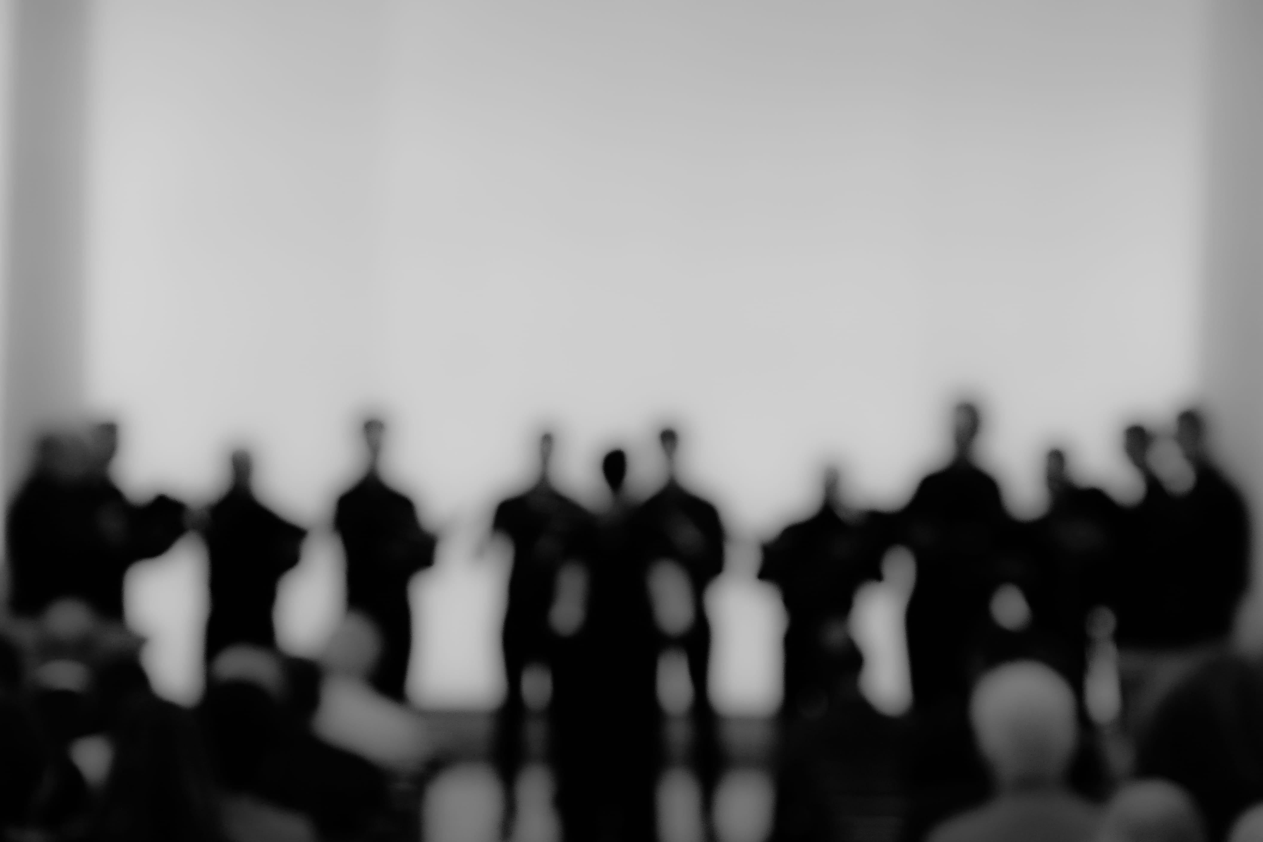 standing, music, singers, shadows, defocused, boken, chorus, large group of people, adult, song, women, people, unrecognizable person, crowd, indoors, group of people, HD Wallpaper