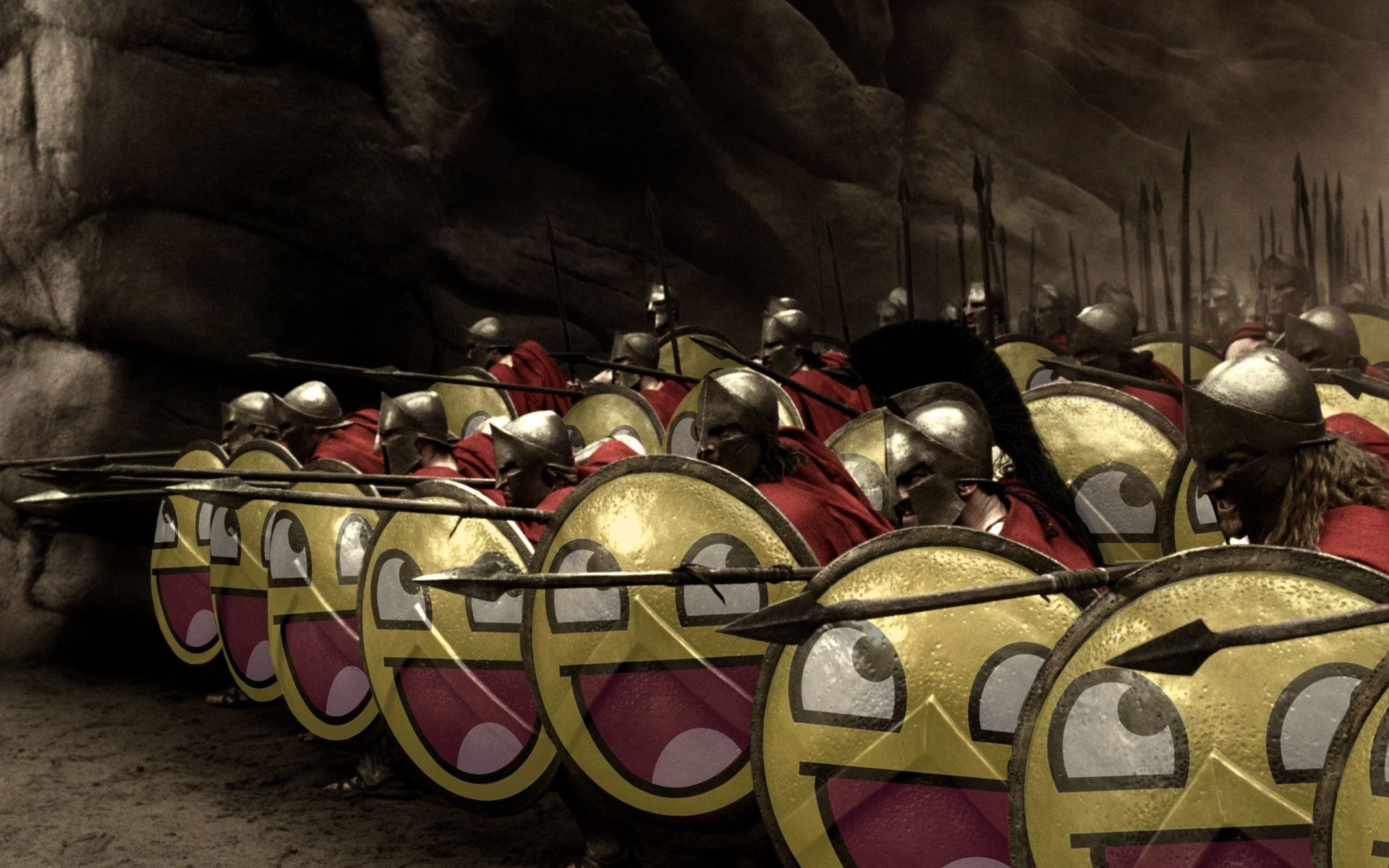 1080P, Smile, indoors, Humor, building, sports equipment, military, history, security, protection, large group of objects, Other, in a row, focus on foreground, HD Wallpaper