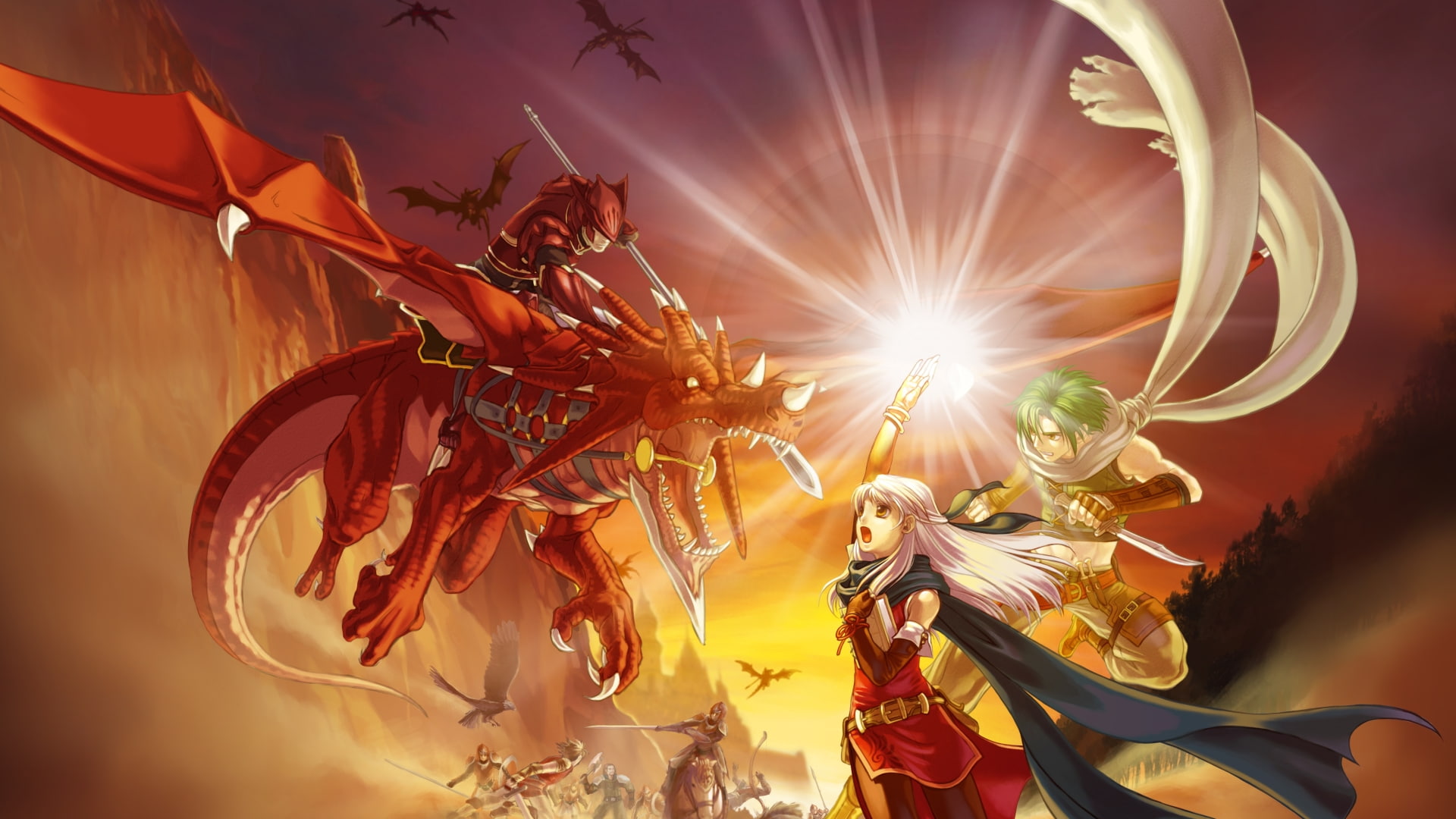 emblem, fire, radiant, 1080P, dragon, dragons, dawn, HD Wallpaper
