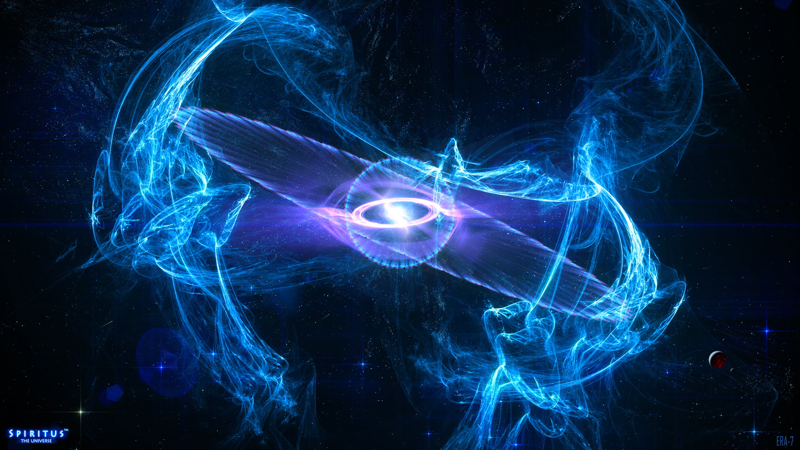 universe, radiant, stars, 2K, celestial, dark, blue, nebula, HD Wallpaper